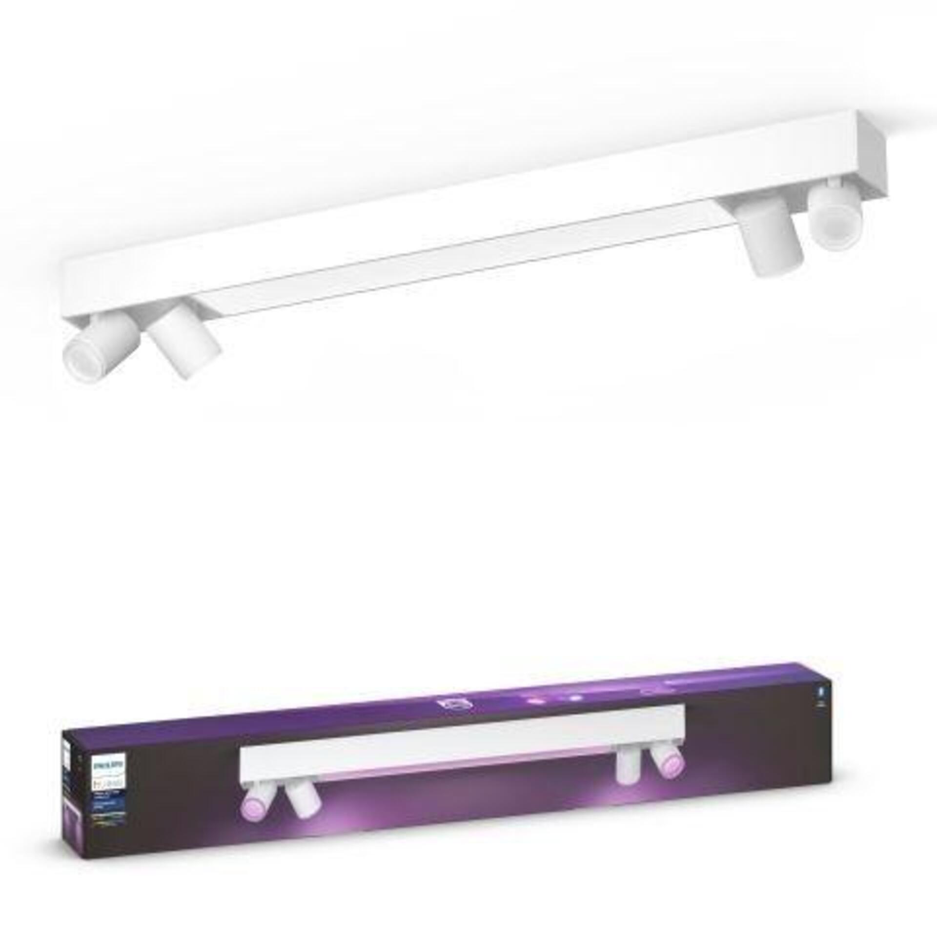Levně Philips Hue 50607/31/P7 Hue WACA Centris stropní LED svítidlo 1x40W+GU10 4x5,7W 4200lm 2000-6500K RGB IP20 bílá