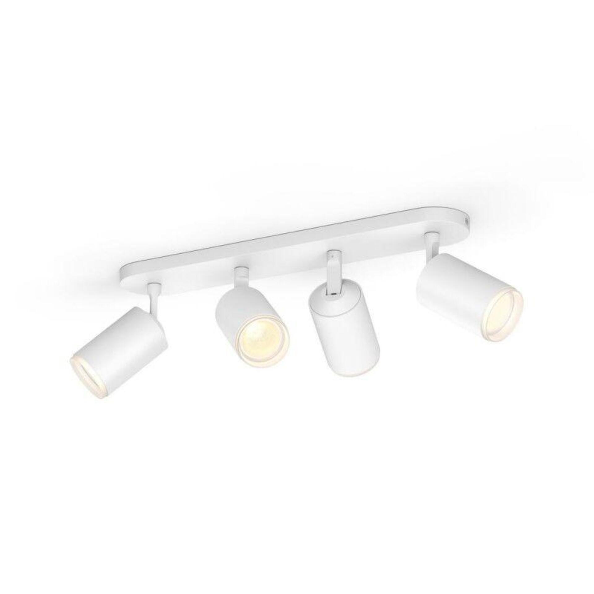Levně Philips Hue 50634/31/P7 Hue WACA Fugato bodové LED svítidlo 4x GU10 5,7W 350lm 2000-6500K RGB IP20, bílé