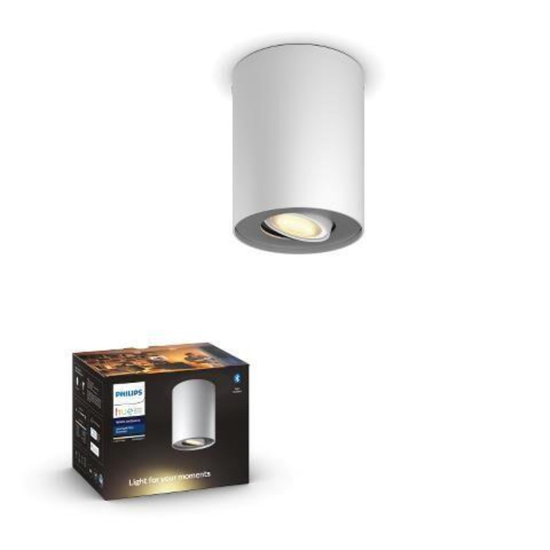 Levně Philips Hue WA Pillar bodové LED svítidlo GU10 1x5W 350lm 2200-6500K IP20 bílá