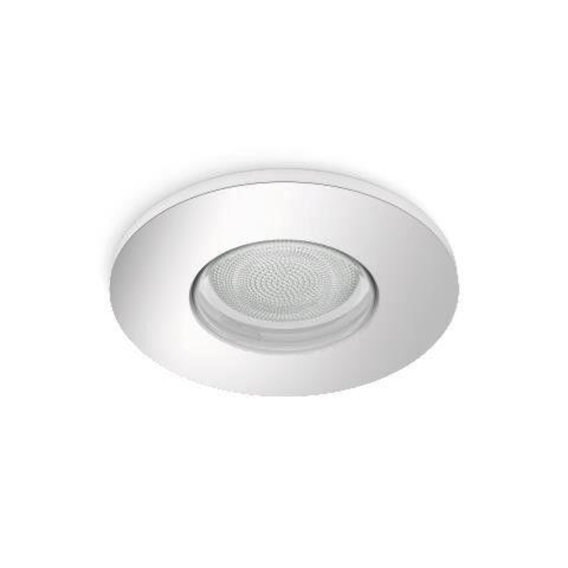 Levně Philips Hue WACA Xamento podhledové LED svítidlo 1x GU10 5,7W 350lm 2000-6500K RGB IP44, chrom
