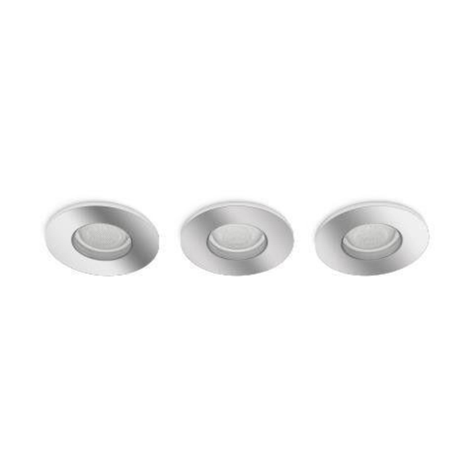 Levně Philips Hue WACA Xamento podhledové LED svítídlo 3x GU10 5.7W 350lm 2000-6500K RGB IP44, chrom