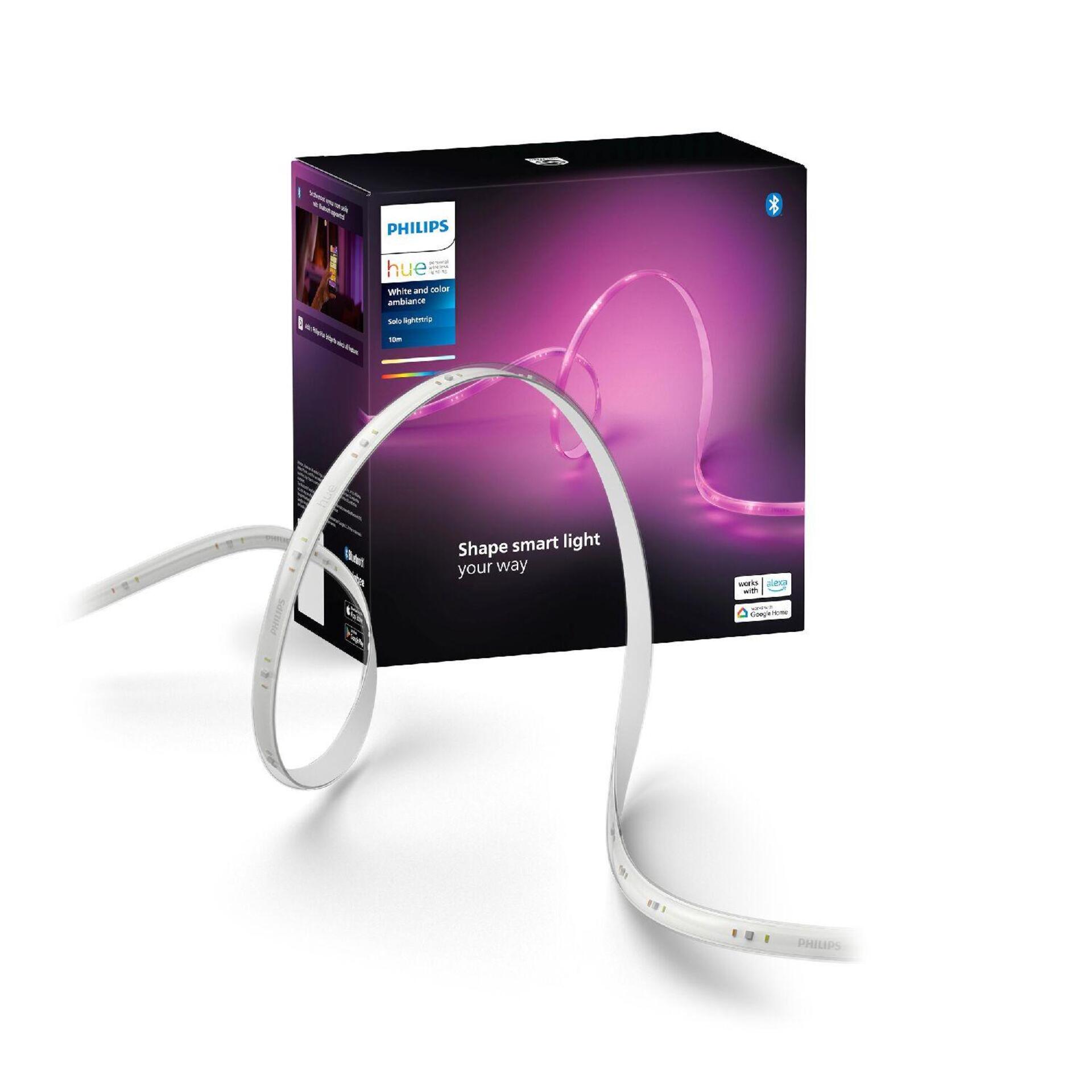 Levně Philips Hue WACA Solo Lightstrip LED pásek 20W 1700lm 2000-6500K RGB IP20 10m