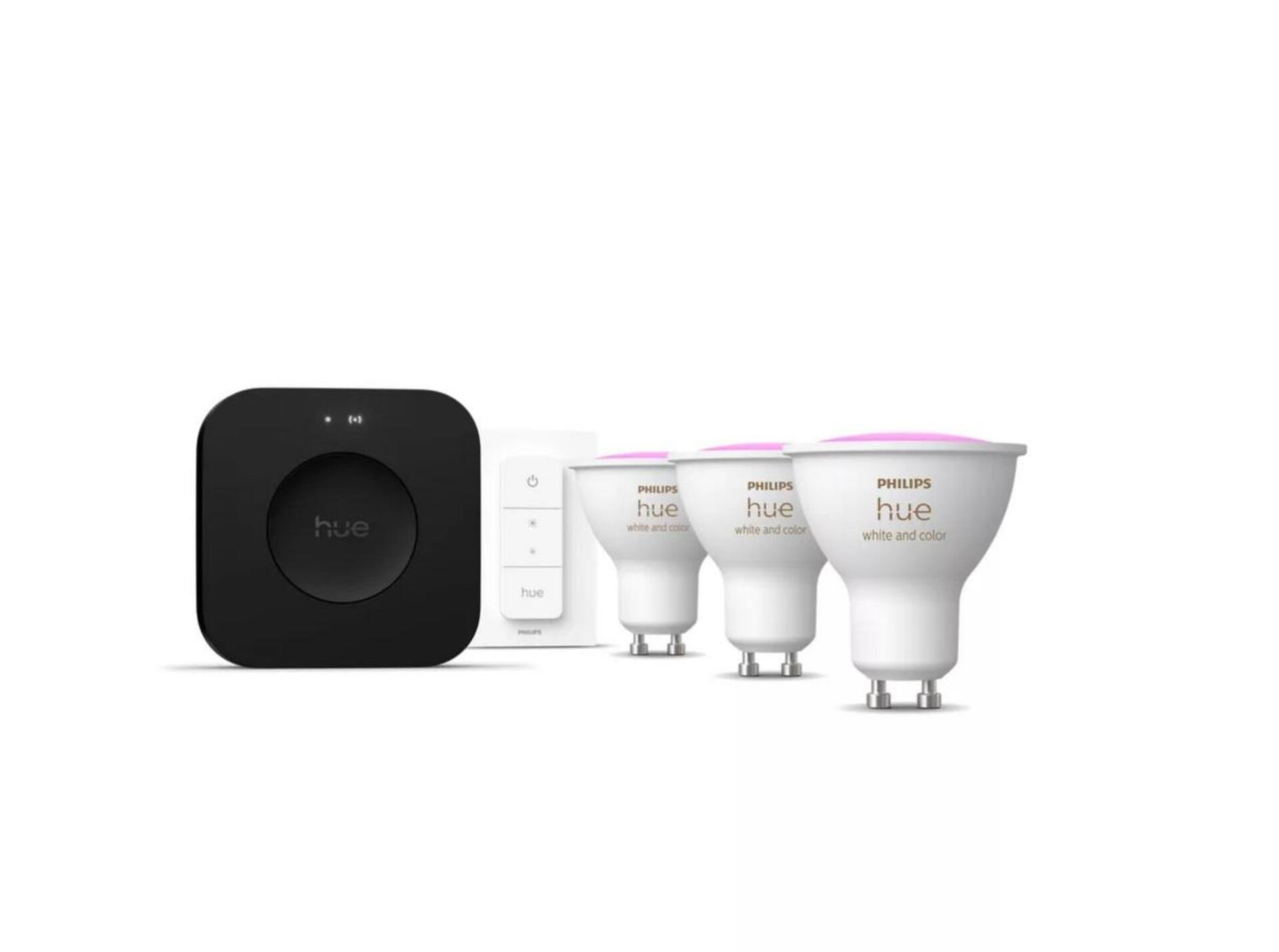 Philips Hue WCA 3x LED žárovka, 4,2W, 400lm, ovladač, bridge