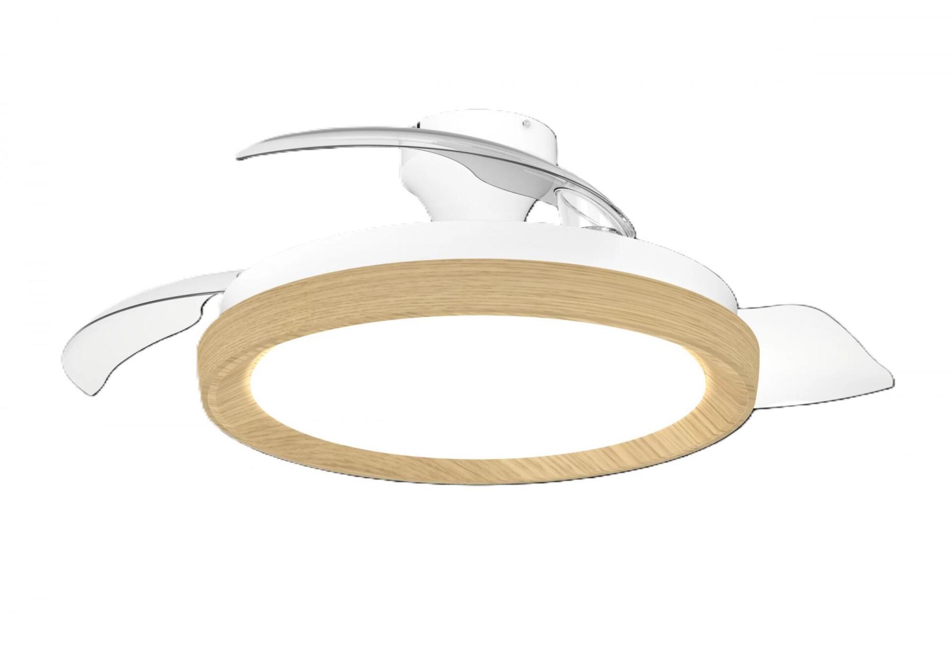 Levně Philips Bliss DC stropní ventilátor a svítidlo 28W+35W dřevo