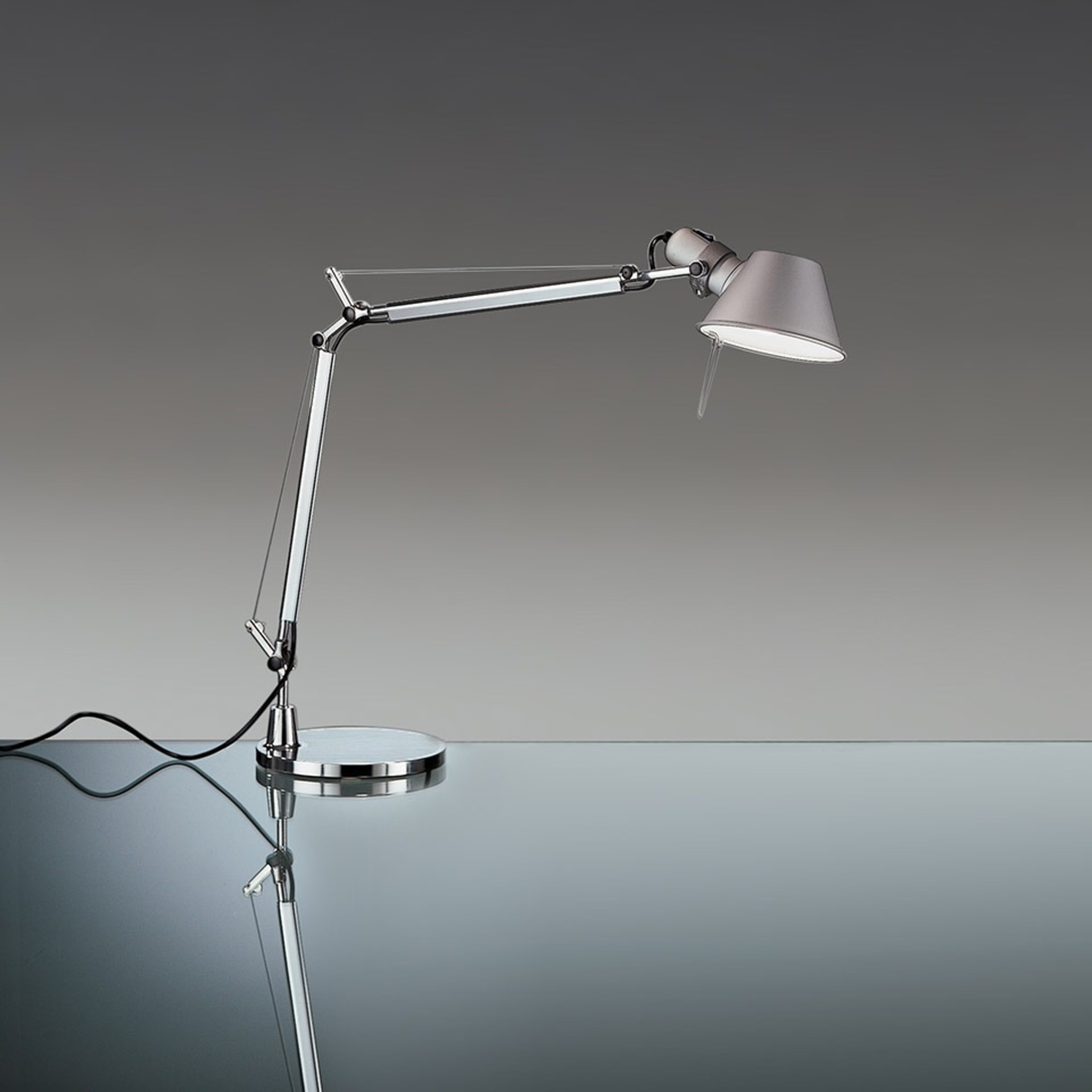Levně Artemide stolní/nástěnná LED lampa Tolomeo Mini 8 W 2700K stmívatelná hliník bez podstavce