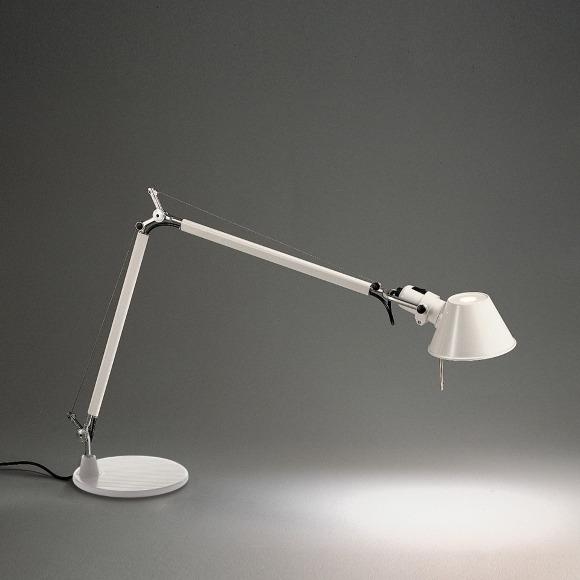 Levně Artemide stolní/nástěnná lampa Tolomeo Mini 8 W E27 bílá bez podstavce