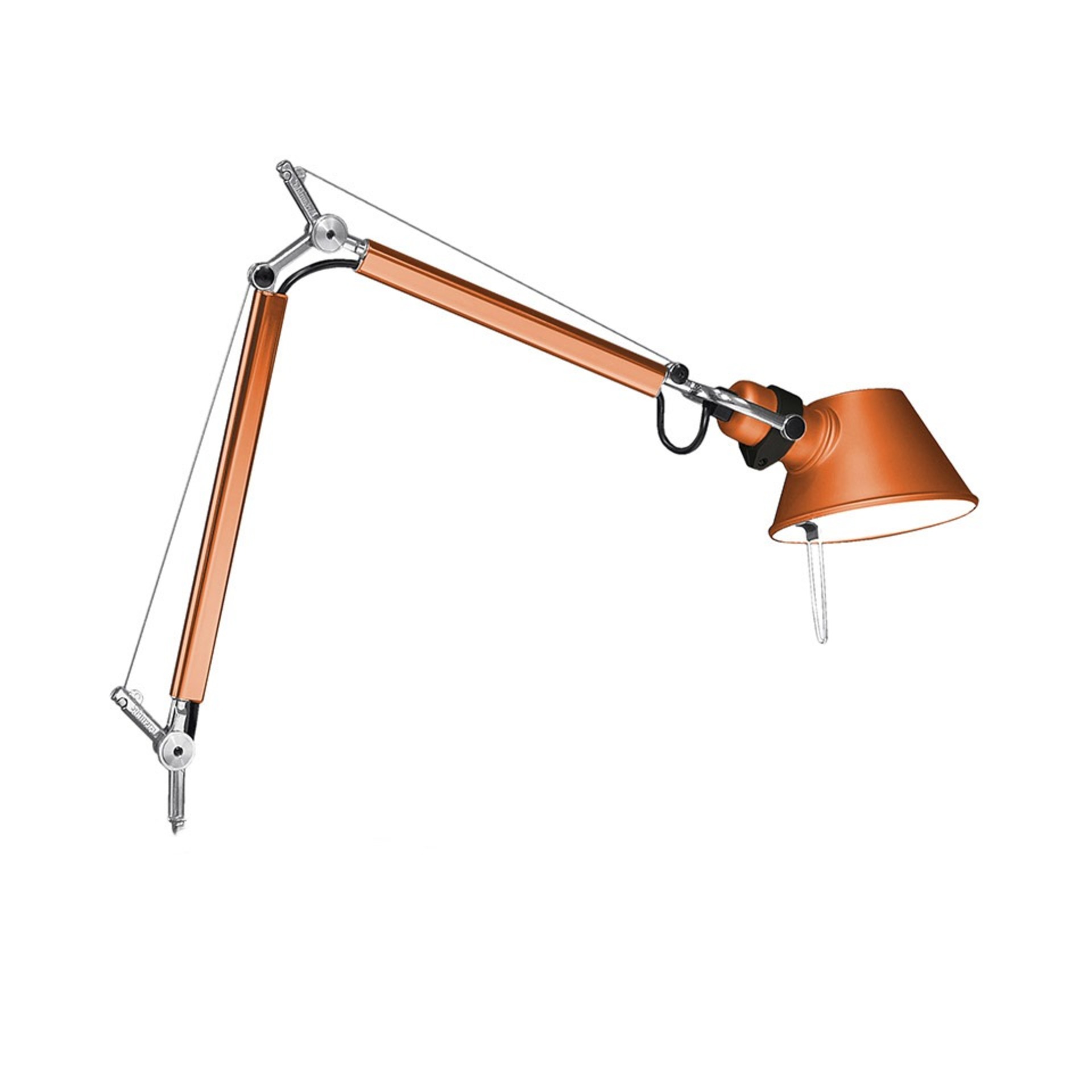 Levně Artemide stolní/nástěnná/stojací lampa Tolomeo Micro 5 W E14 oranžová bez podstavce