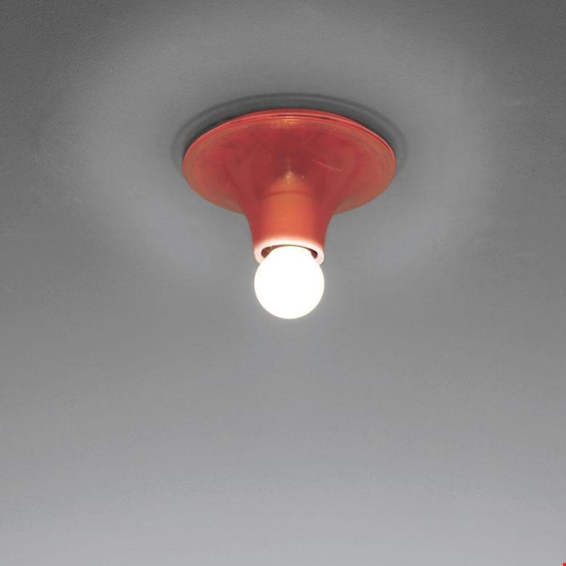 Levně Artemide stropní a nástěnné svítidlo Teti Design Collection E27 max. 12W transparentní oranžová