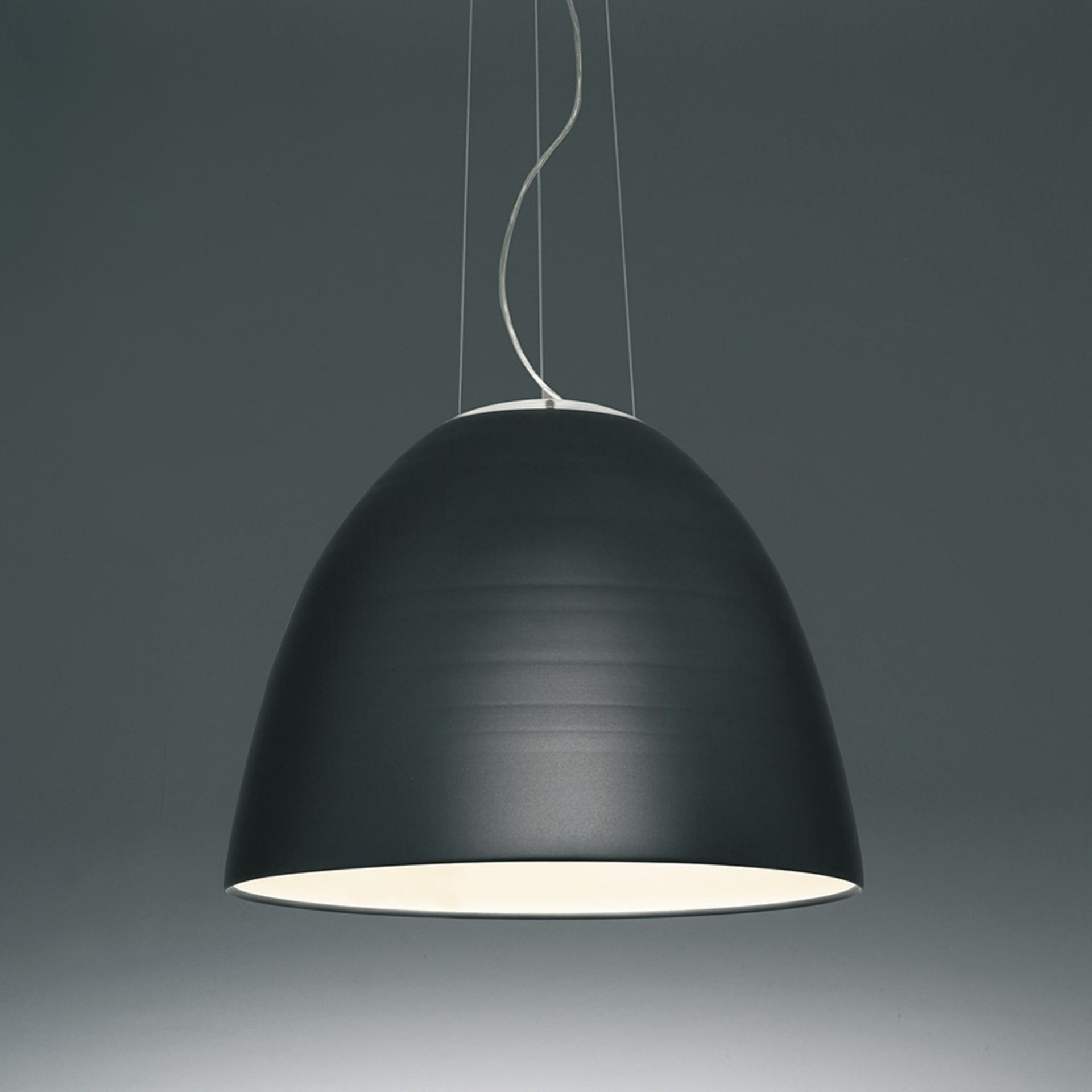 Levně Artemide závěsné svítidlo Nur 1618 LED 80 W 220-240 V stmívatelné antracitová