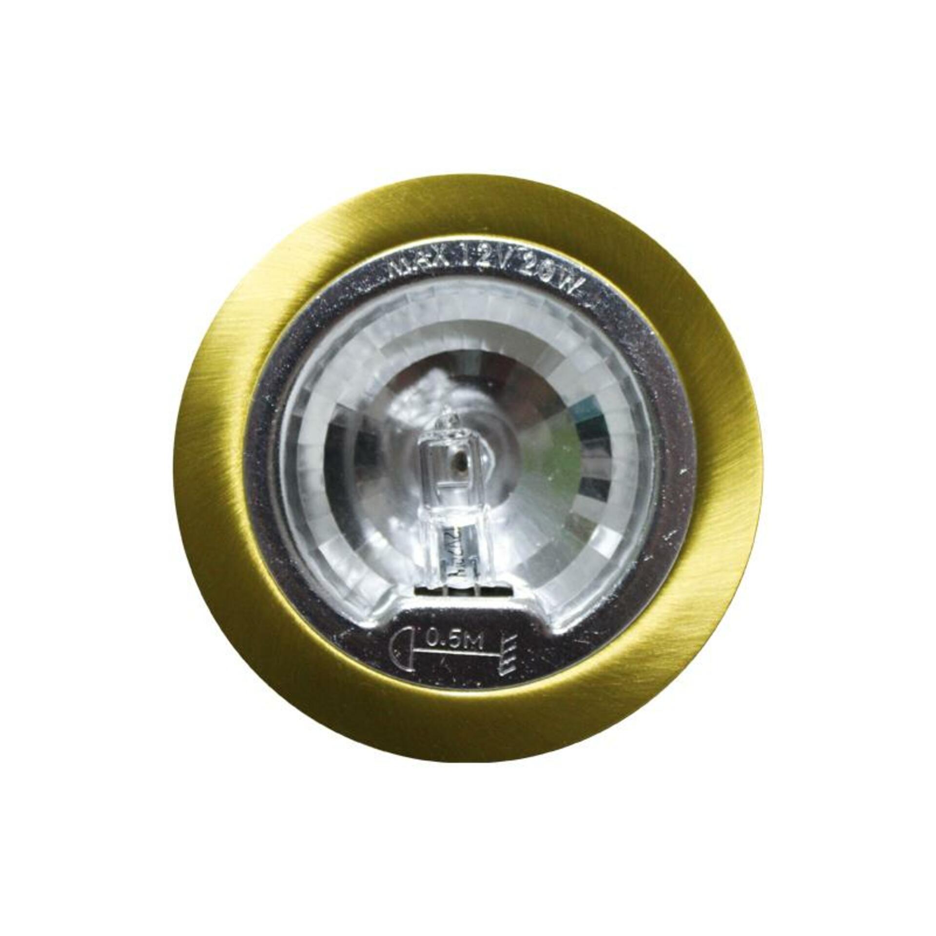 ACA Lighting zapuštěné nábytkové svítidlo 12V G4 matná zlatá AC.045B813GM