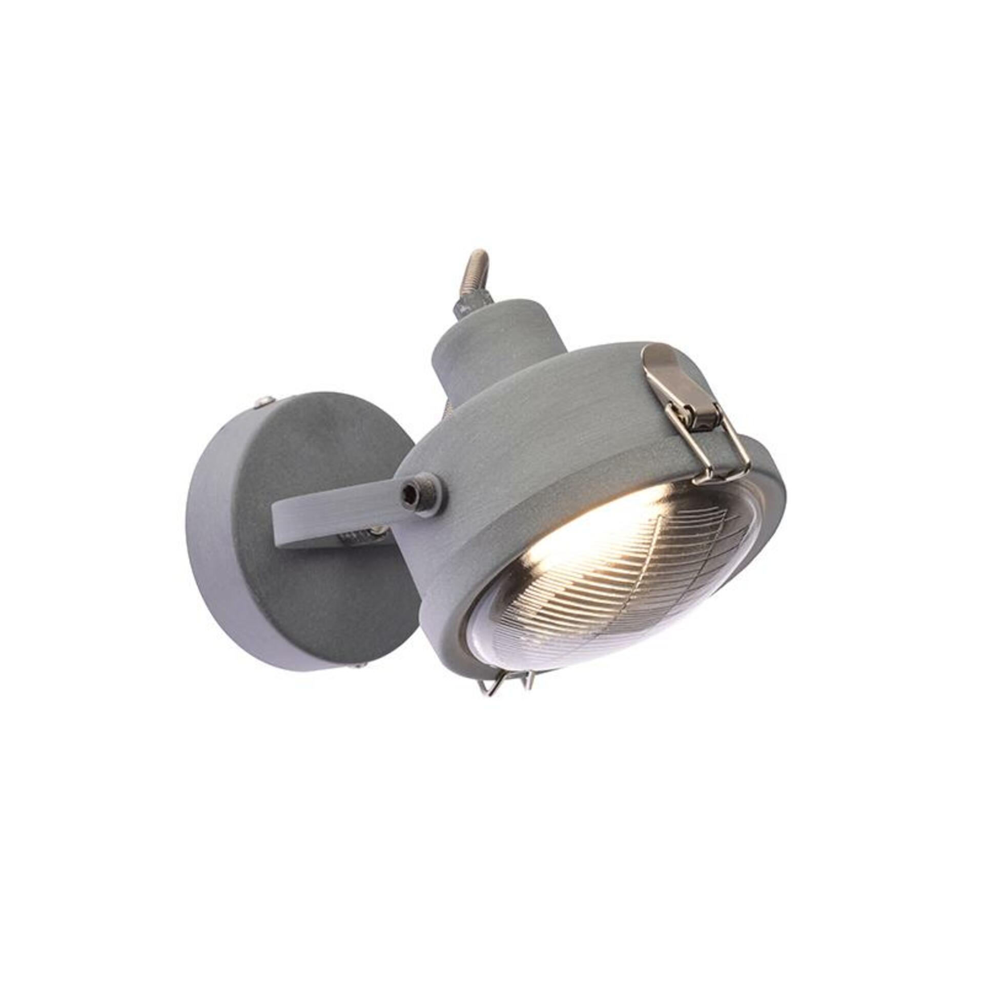 Levně ACA Lighting bodové svítidlo nástěnné 1XGU10 šedá kovová D12X19CM MORFEAS AR1721W19G