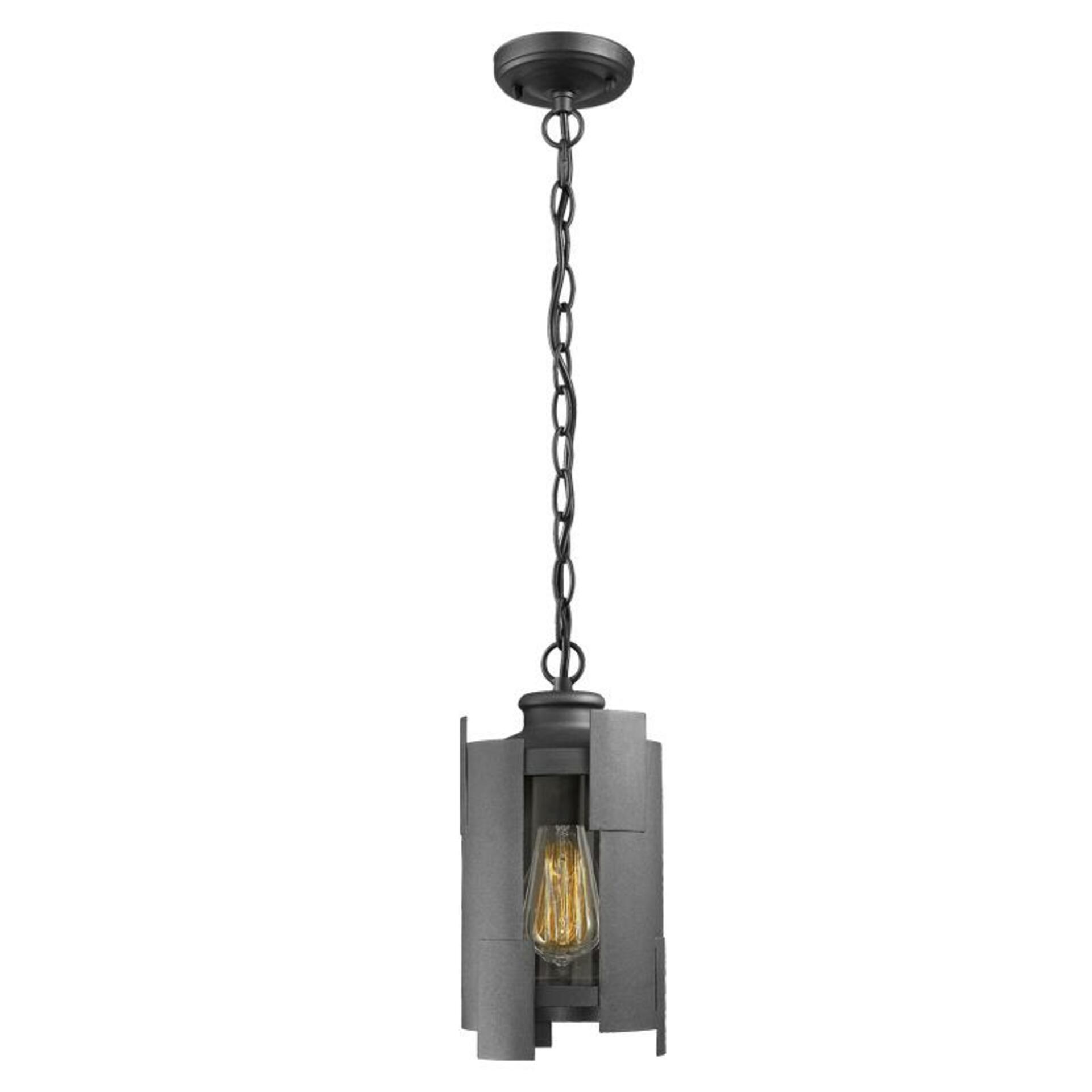 Levně ACA Lighting Garden lantern venkovní závěsné svítidlo ARION1PBK