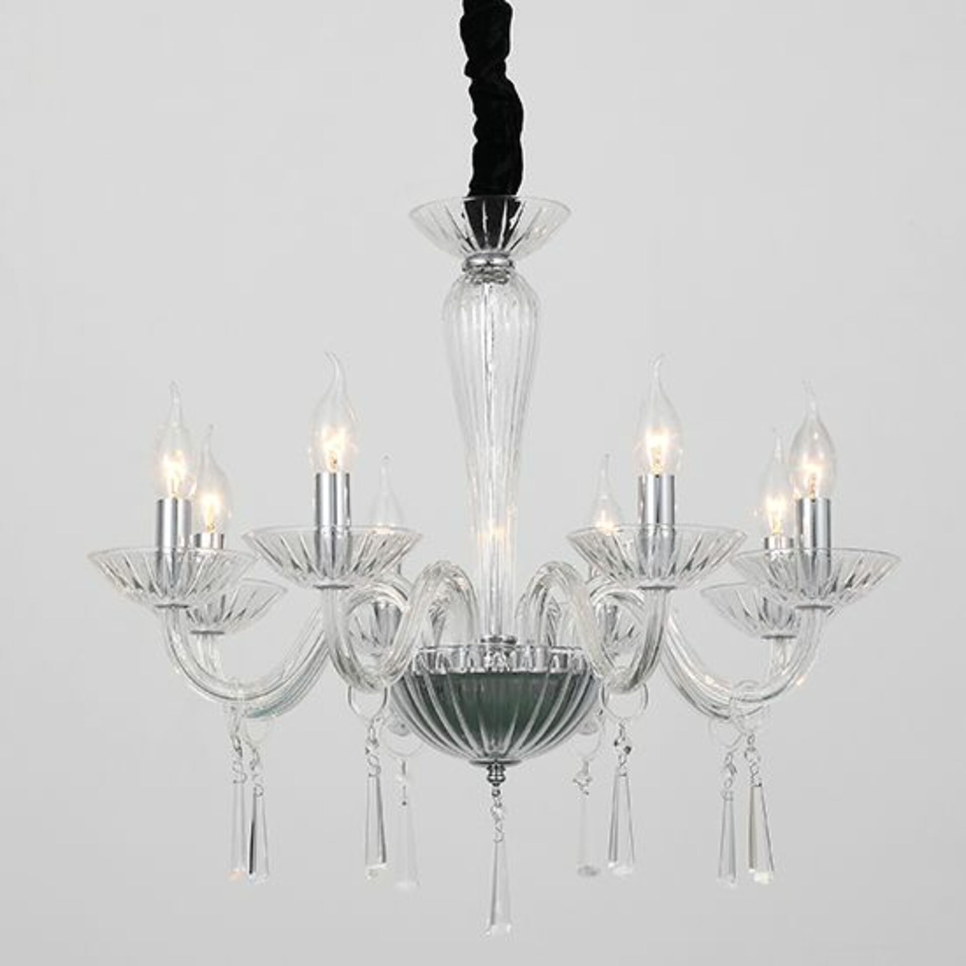 ACA Lighting Crystal závěsné svítidlo BLK80288PCC