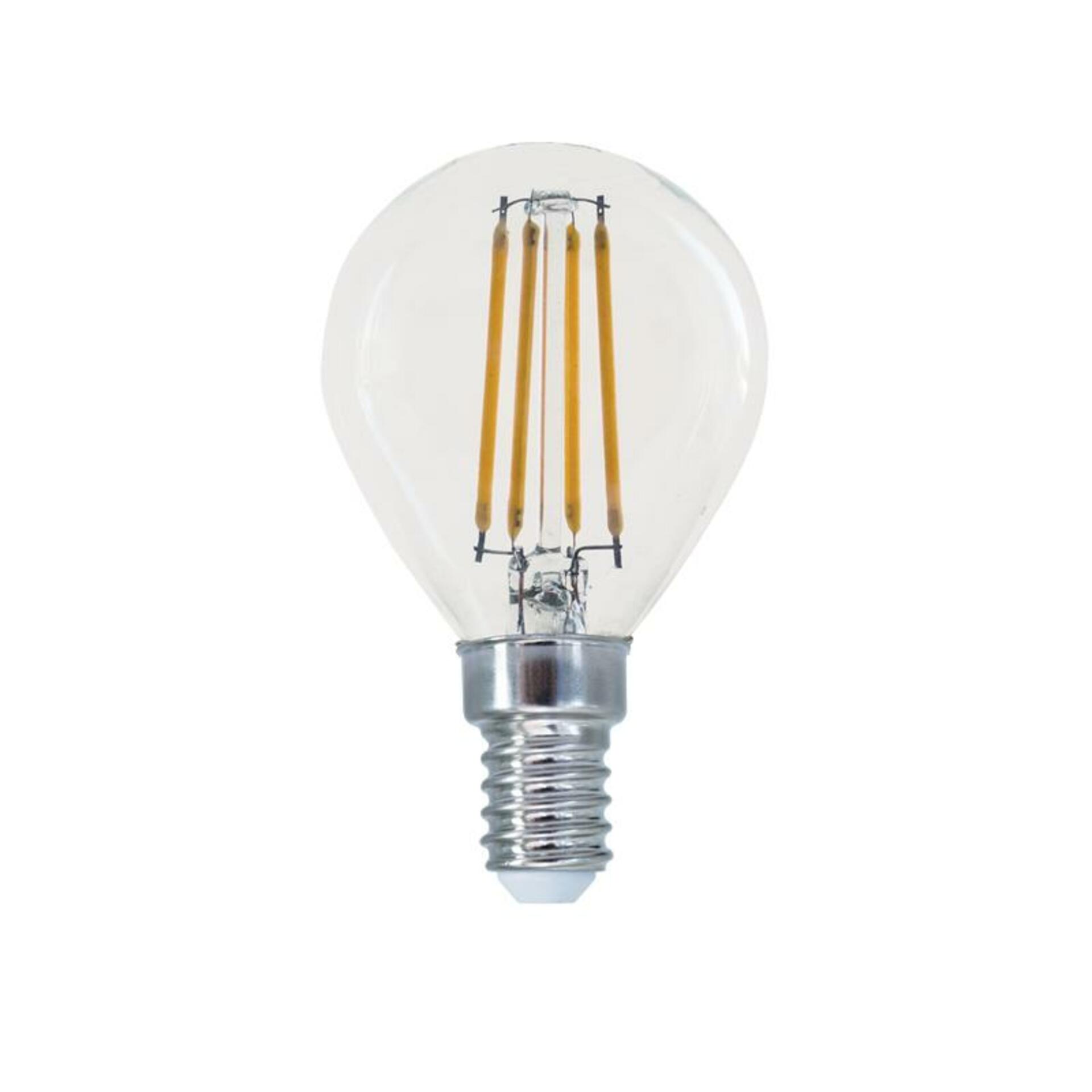 ACA Lighting LED FILAMENT E14 G45 4W 4000K 230V 490lm RA80 BOVA4NW