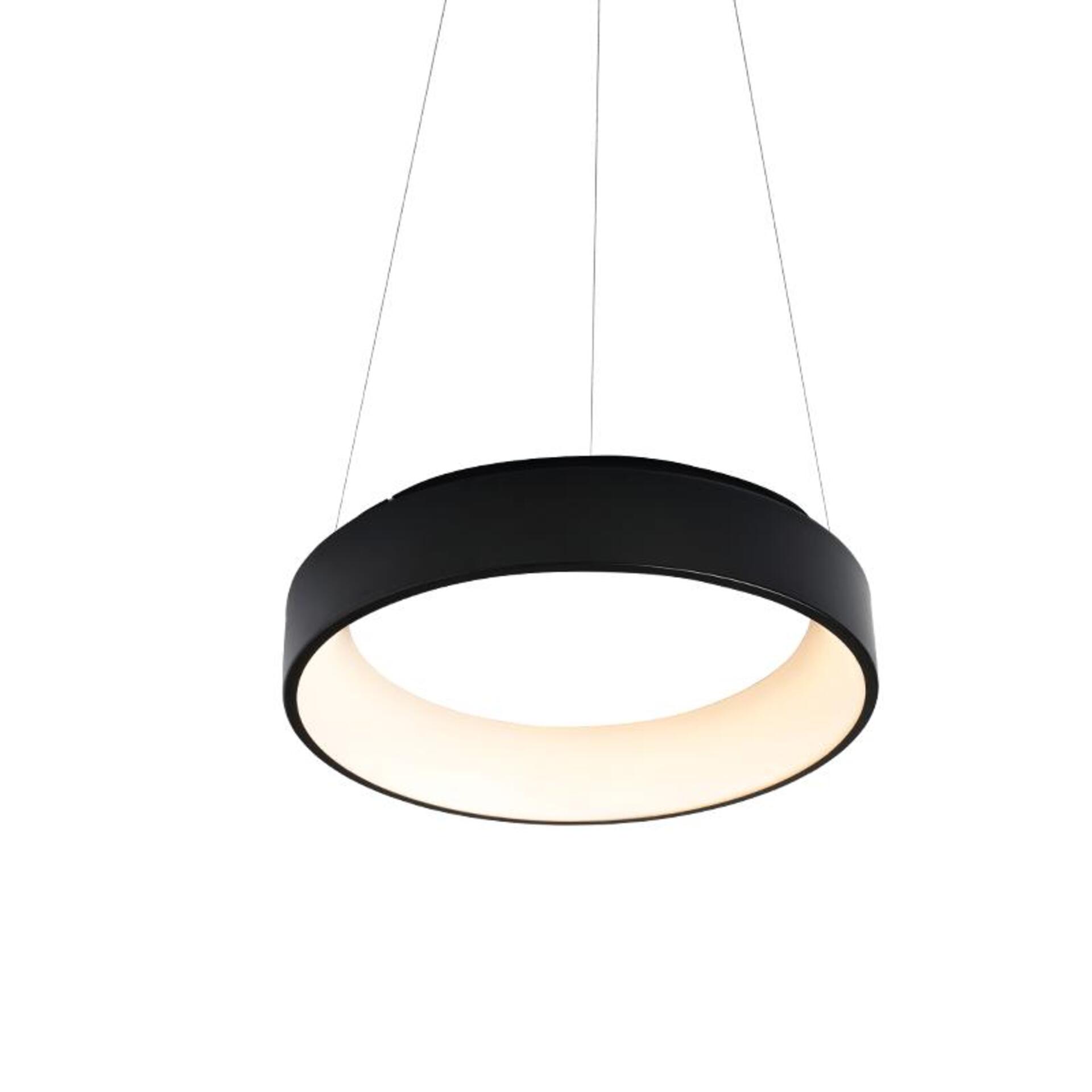 Levně ACA Lighting závěsné svítidlo LED 48W CCT 5350lm APOLLO černý kov BR81LEDP60BKCCT