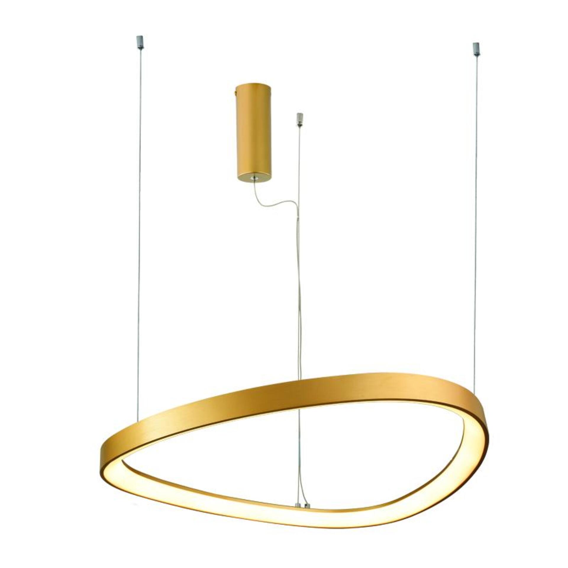 Levně ACA Lighting závěsné svítidlo LED 44W CCT 4670lm HARMONY zlatá, hliník IP20 BR97LEDP60GDCCT