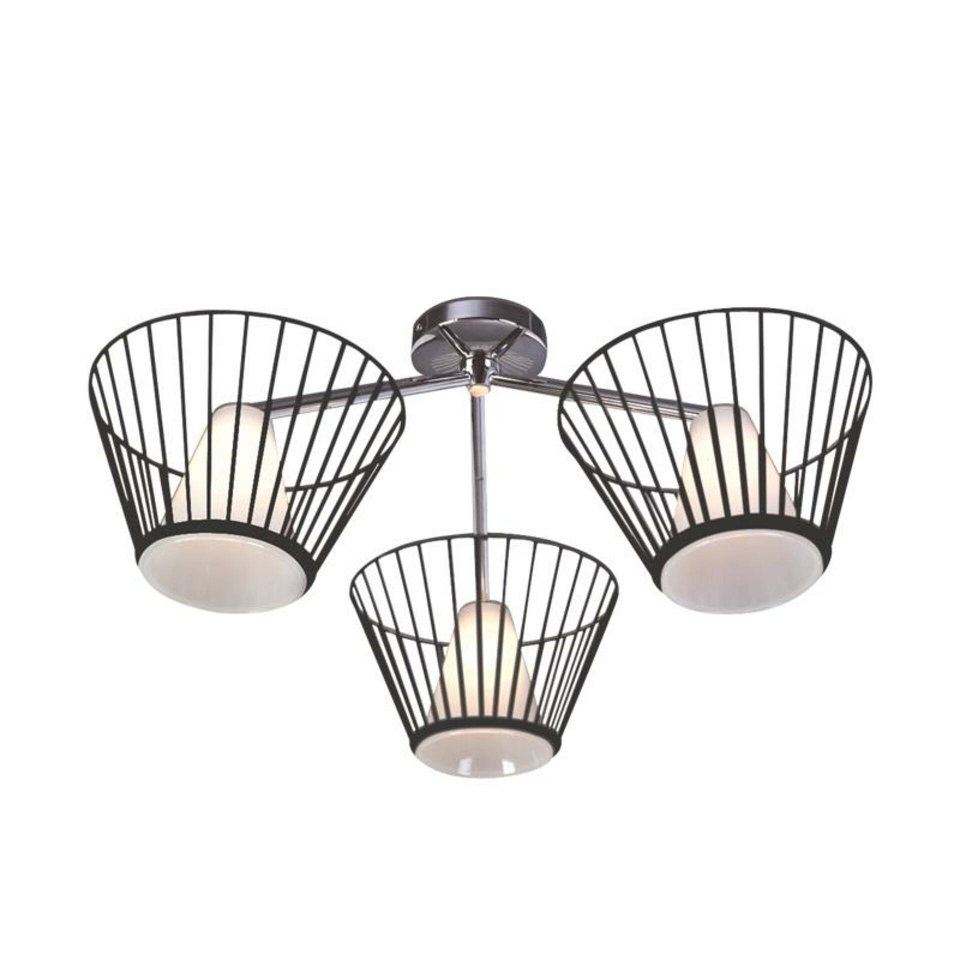 ACA Lighting stropní svítidlo 3X40W G9 černá C014103SB