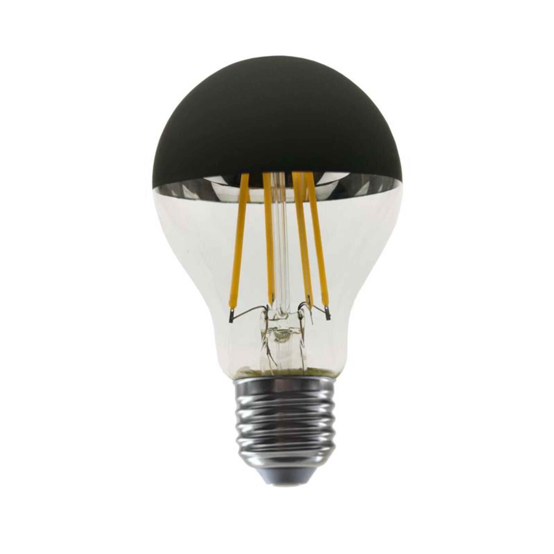 ACA Lighting LED FILAMENT E27 DIM A60 černá 8W 2700K 230V 900lm RA80 ELIOR8WWDIMB