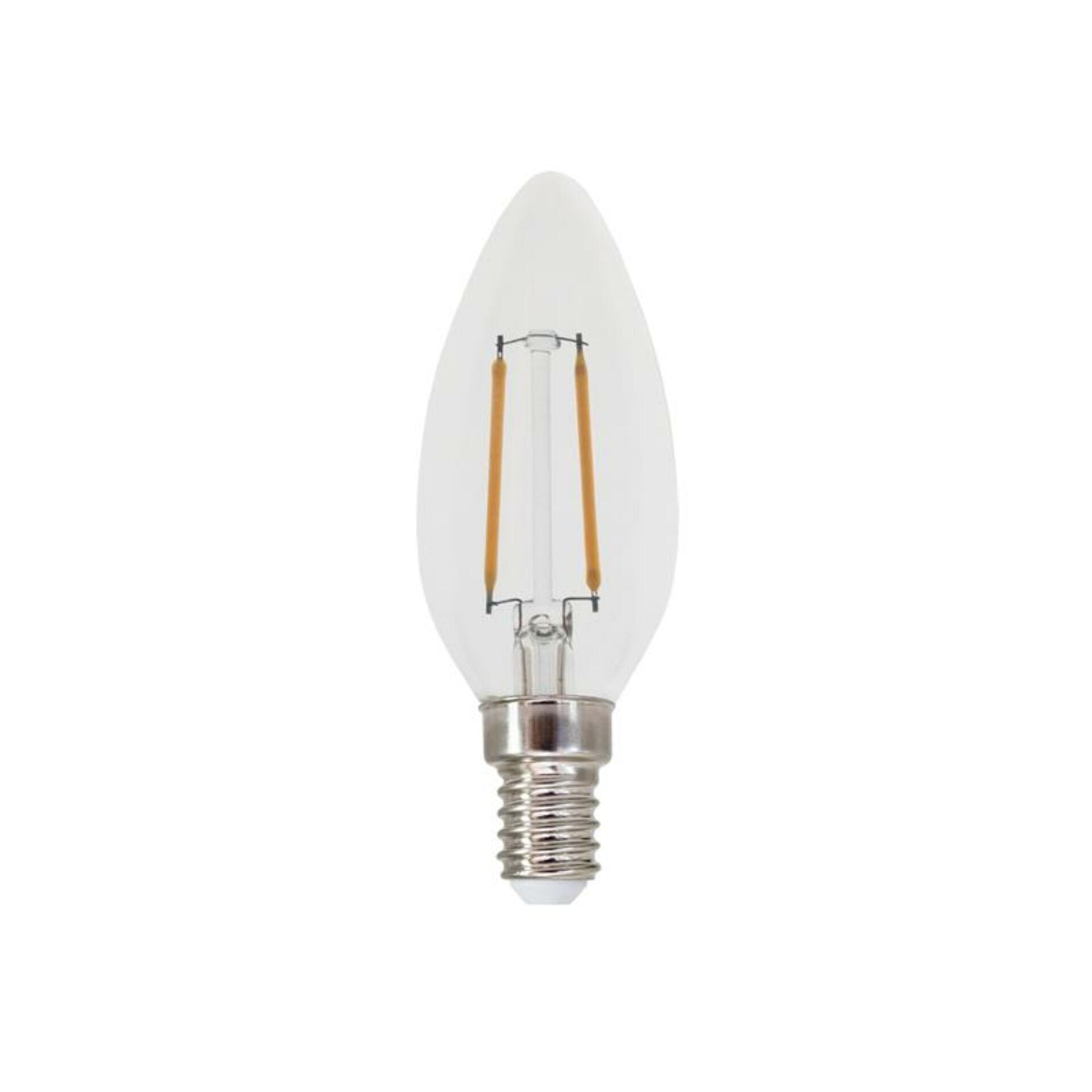 Levně ACA Lighting LED FILAMENT E14 C35 2W 6500K 230V AC 265lm RA80 FLAM2CW