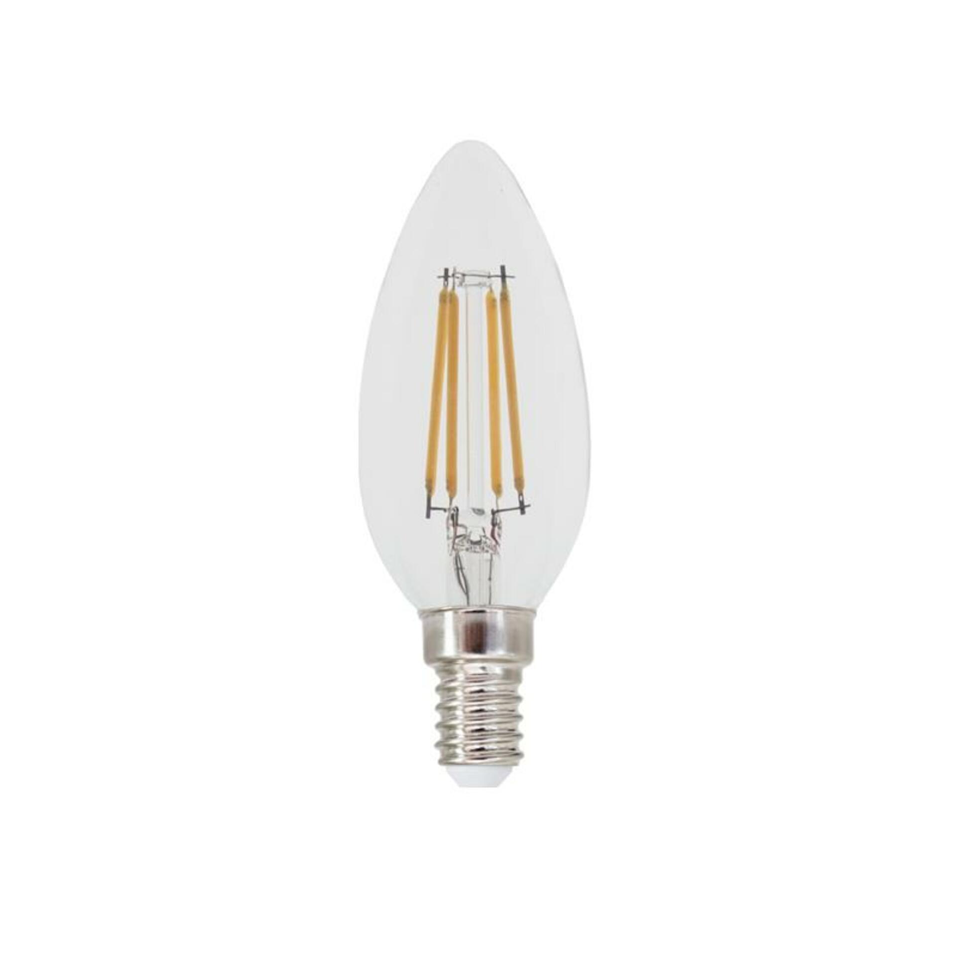 Levně ACA Lighting LED FILAMENT E14 C35 4W 6500K 230V AC 500lm RA80 FLAM4CW