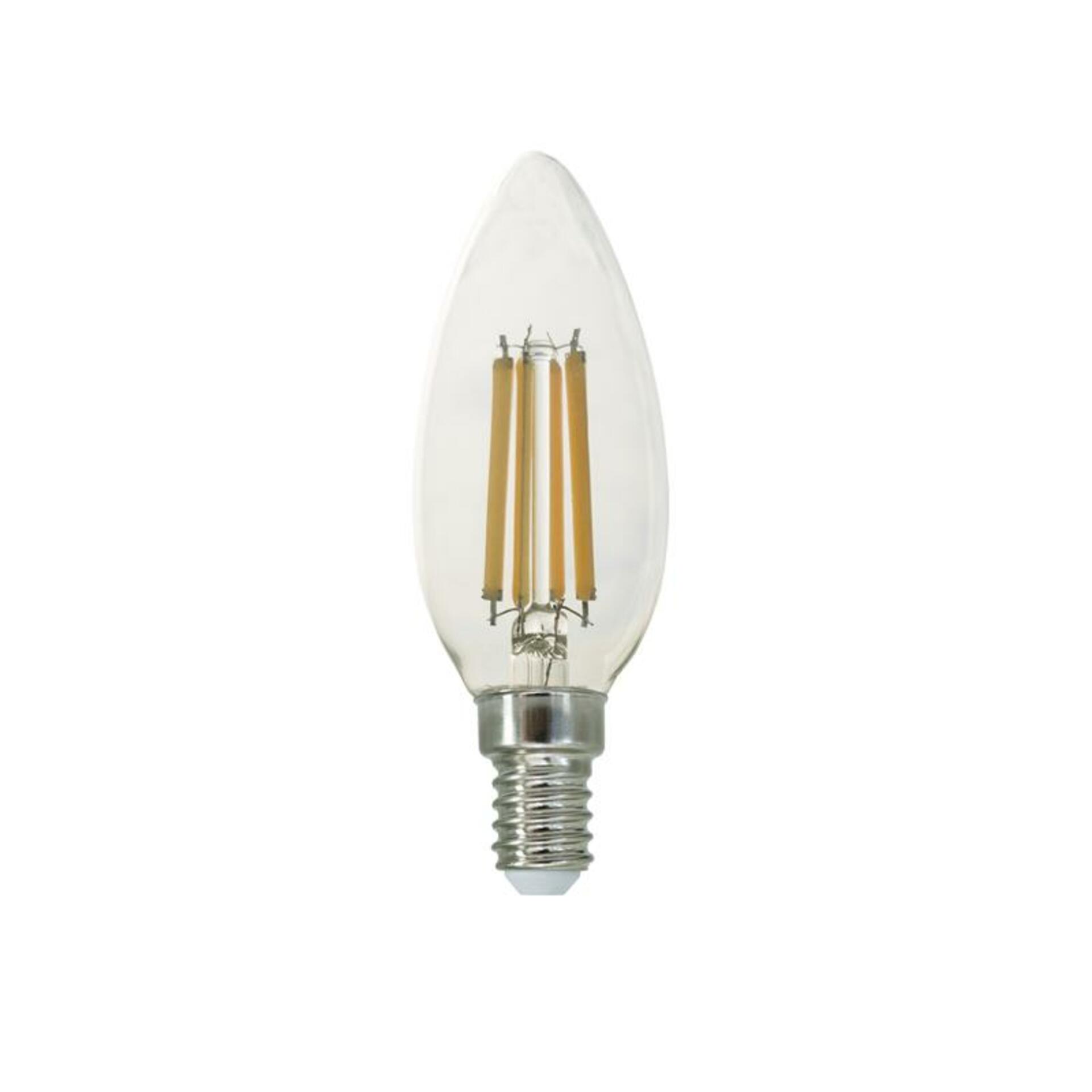 Levně ACA Lighting LED FILAMENT E14 C35 6W 6500K 230V AC 780lm RA80 FLAM6CW