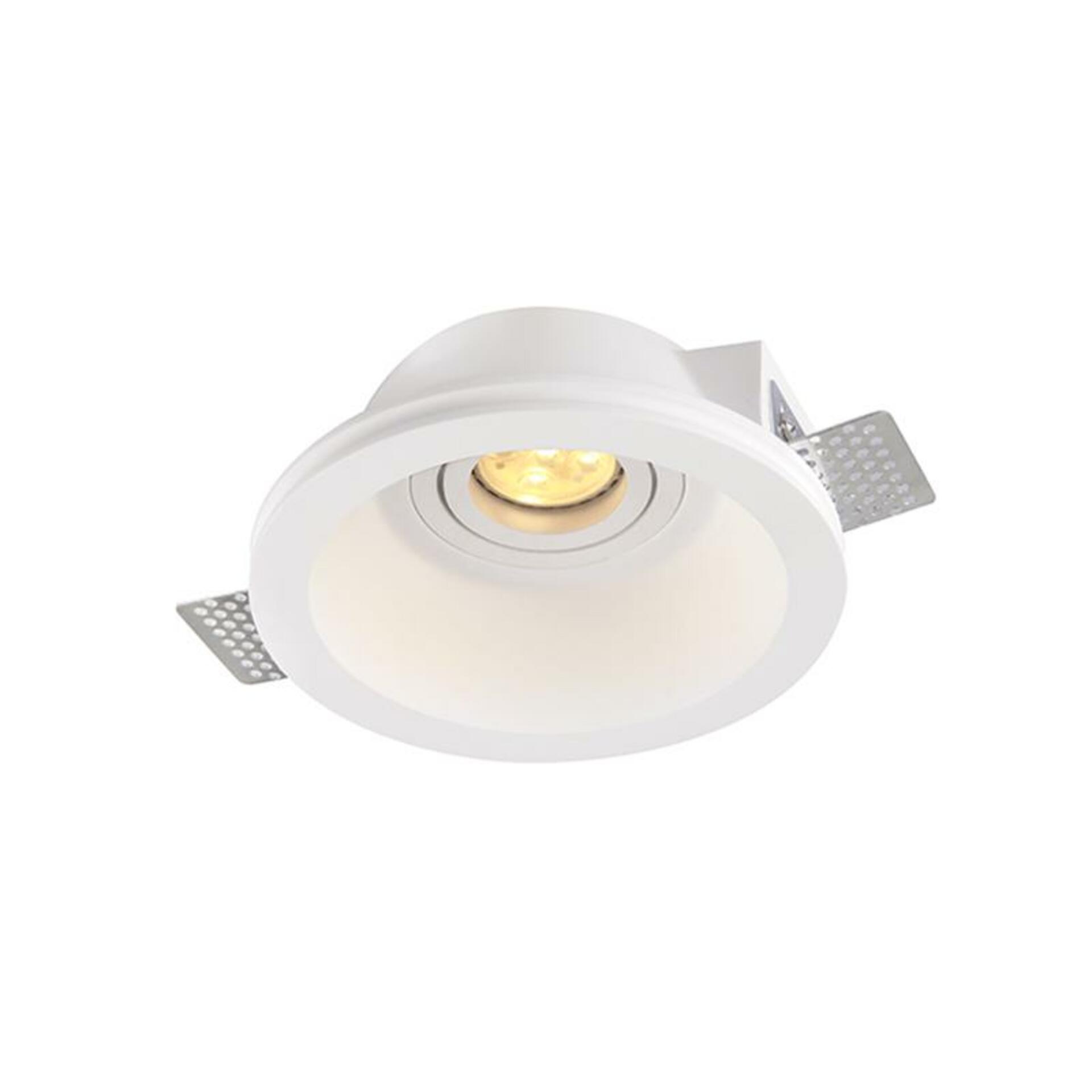 Levně ACA Lighting bodové svítidlo kruhové nastavitelné sádrové bezrámečkové AARI GU10 G16860C