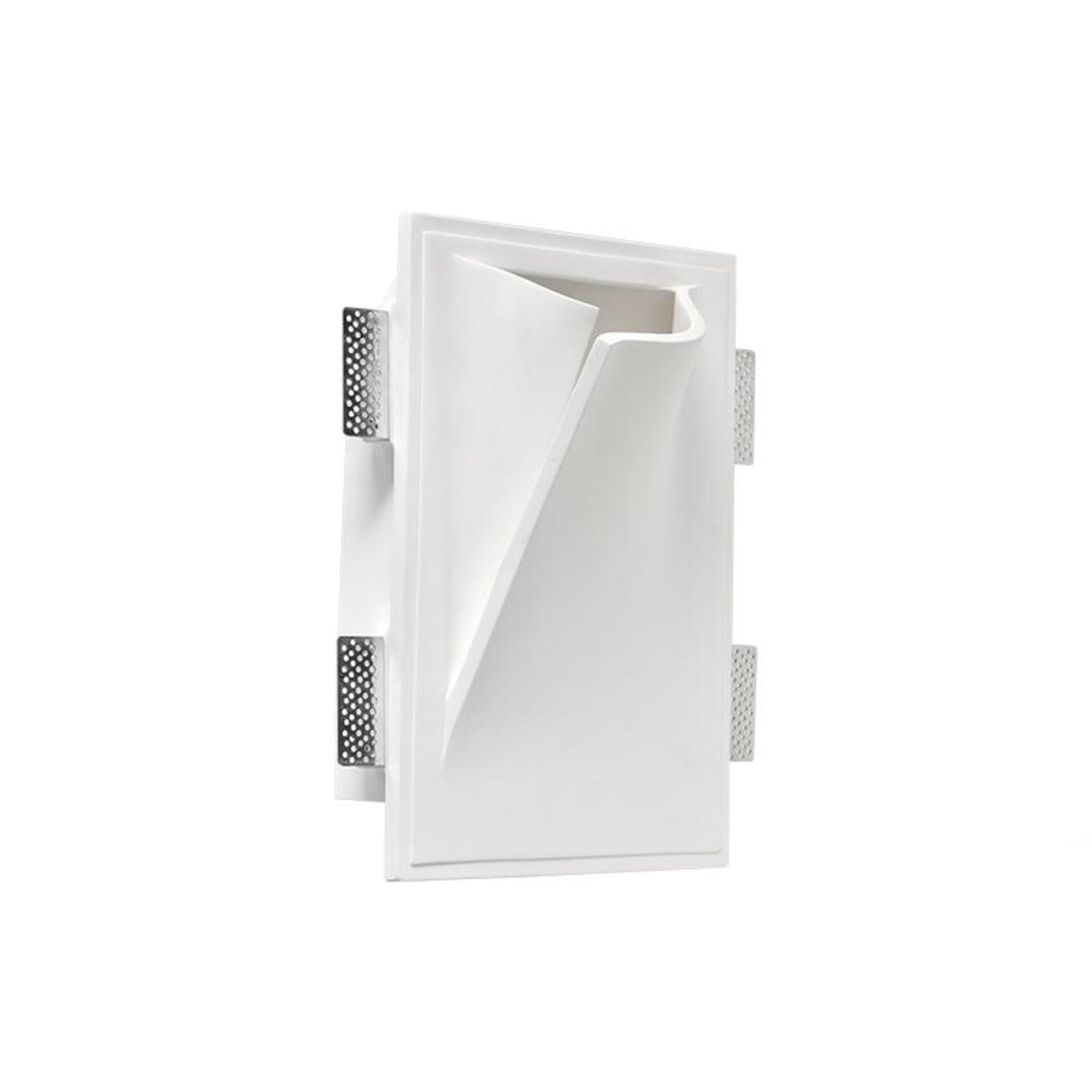 Levně ACA Lighting sádrové nástěnné zapuštěné bezrámečkové svítidlo GEO 1xE14 G8051L