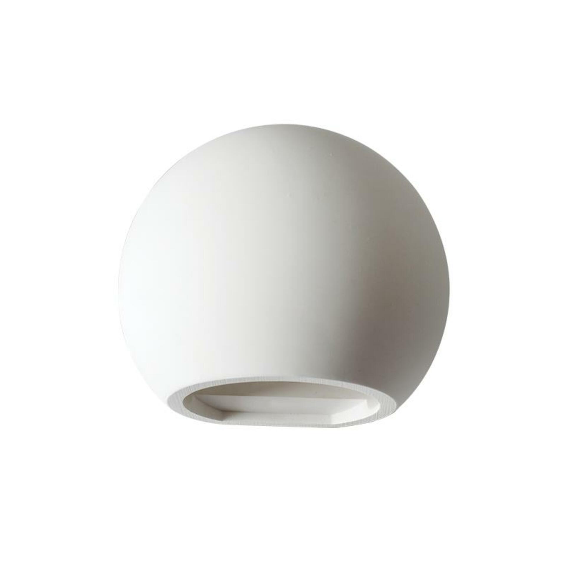 Levně ACA Lighting Gypsum nástěnné sádrové svítidlo G85311W