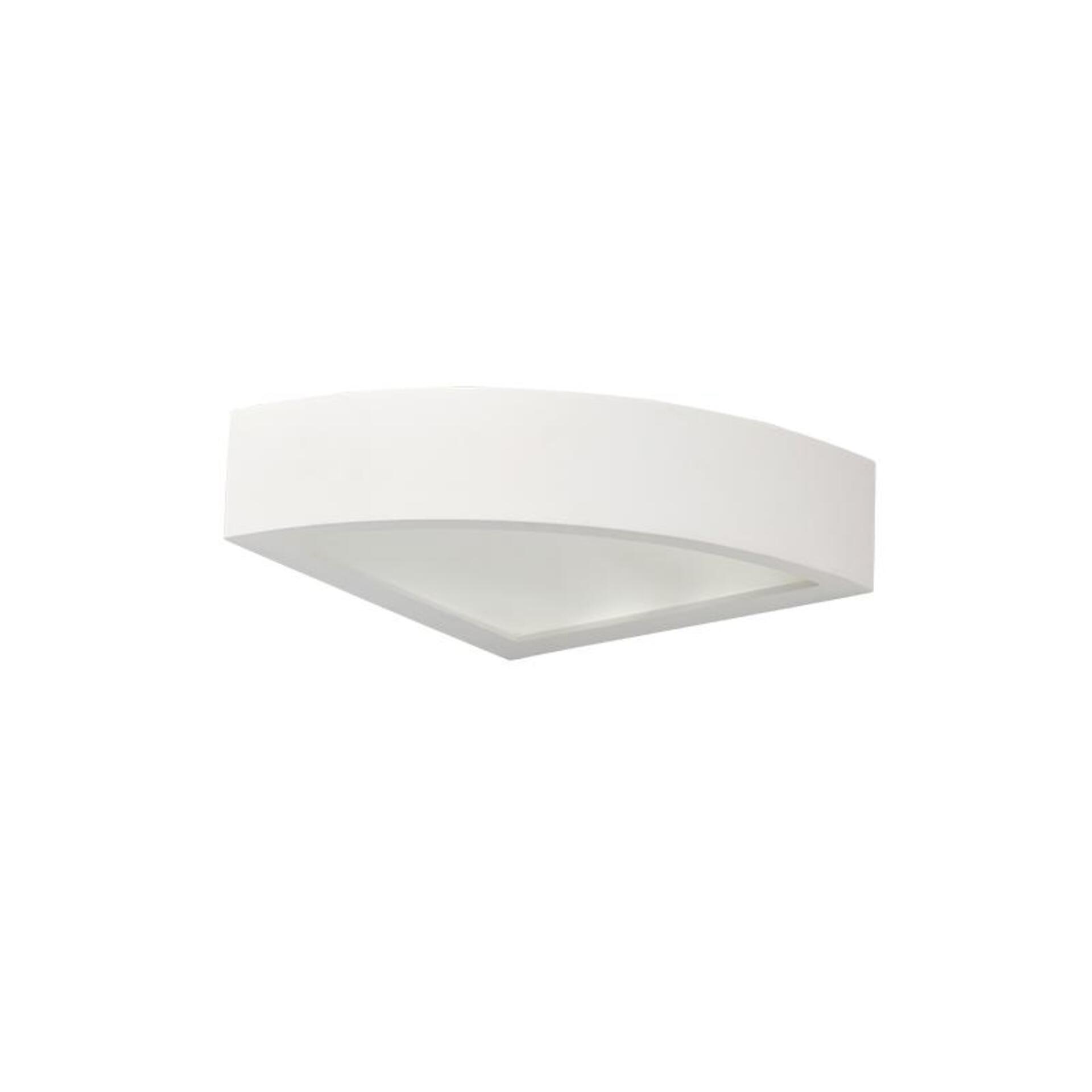 Levně ACA Lighting sádrové nástěnné rohové svítidlo CORNER natural 215x215 mm 2xG9 G8577WC