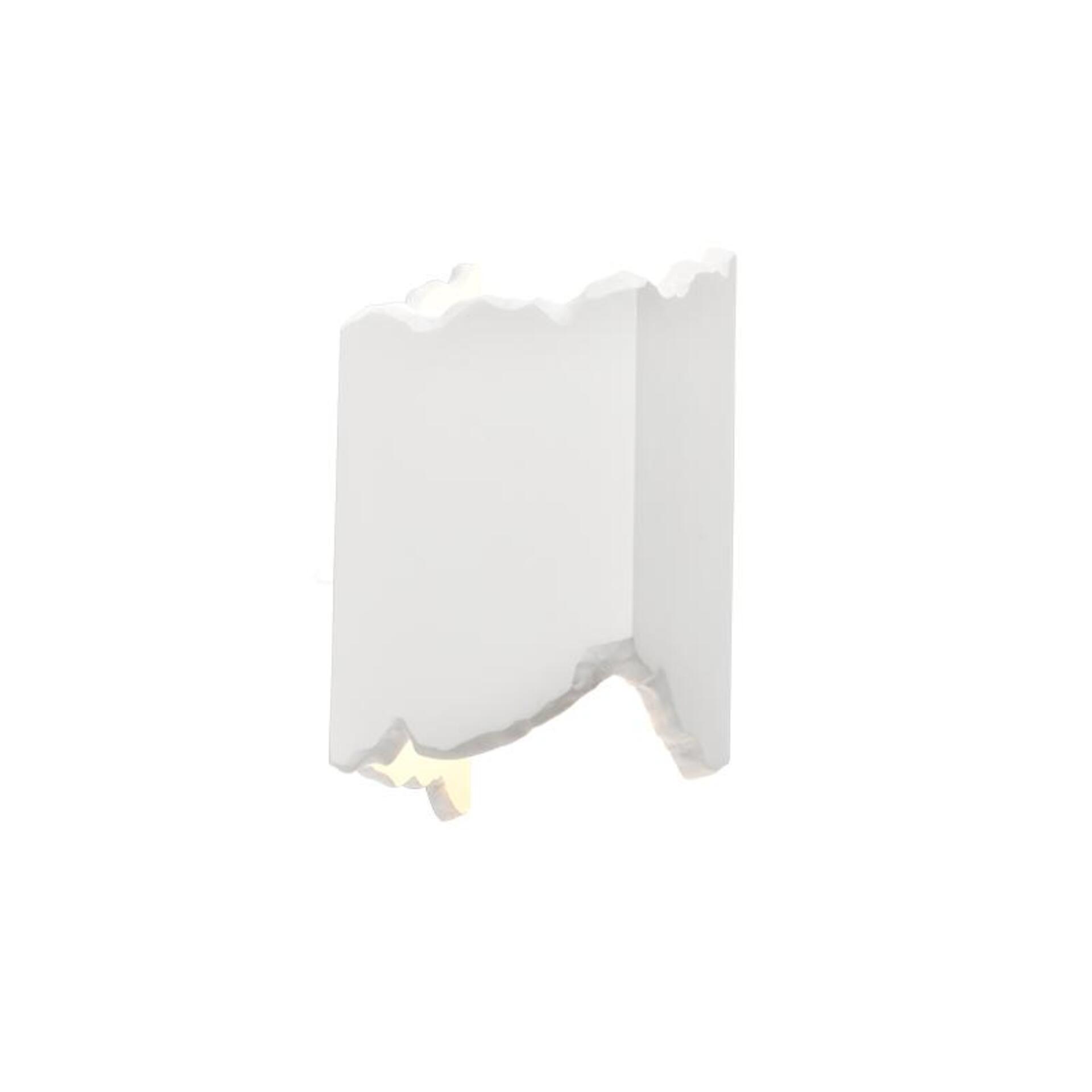 Levně ACA Lighting sádrové nástěnné svítidlo MARI natural 1xG9 G8586W