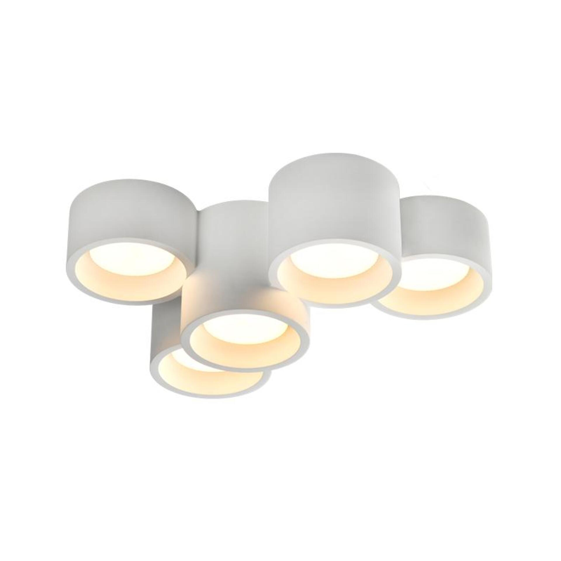 Levně ACA Lighting stropní sádrové svítidlo GENI kulaté bílé 5xGX53 G96015