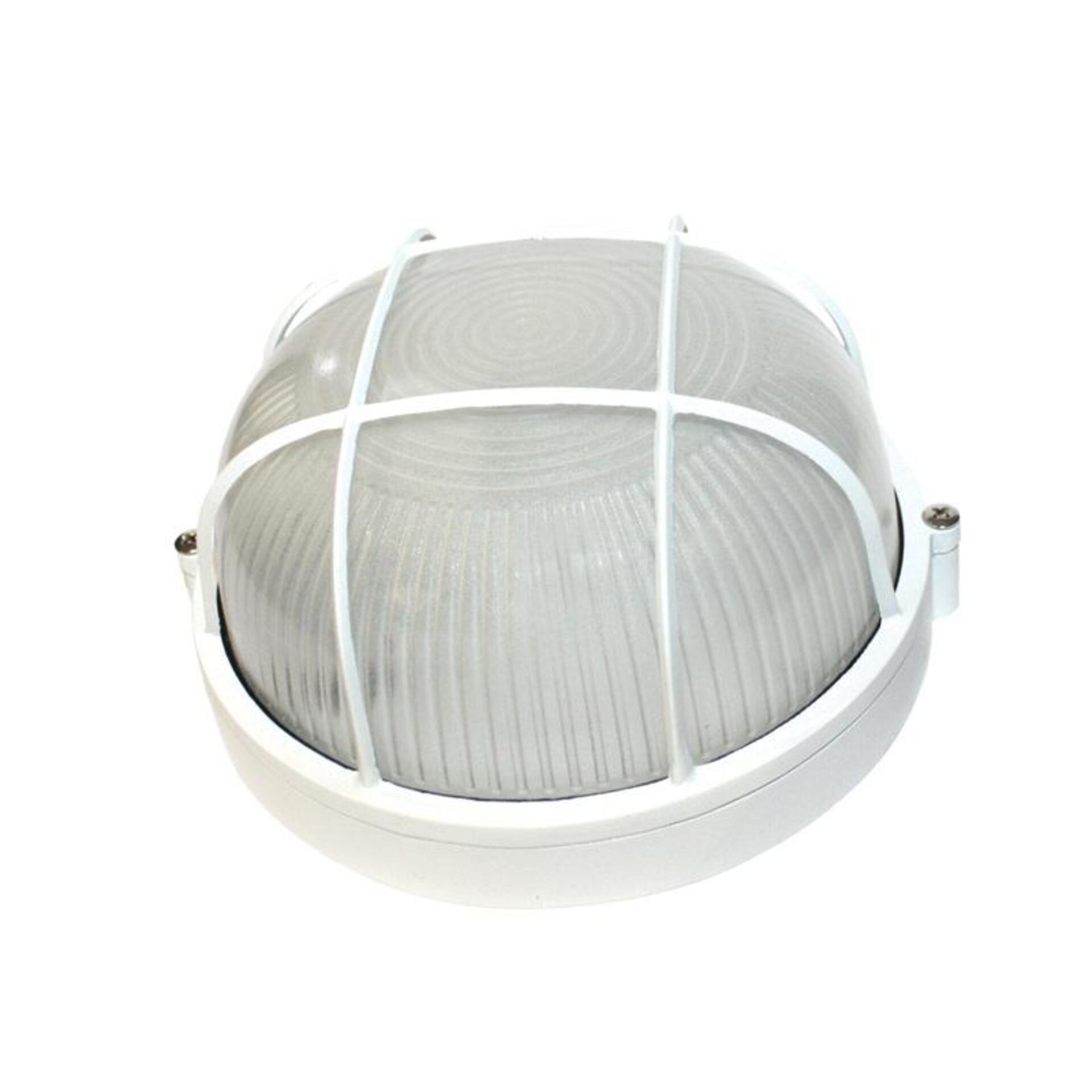 Levně ACA Lighting venkovní stropní a nástěnné svítidlo E27 60W IP54 bílé, odolné s krytem C3619M