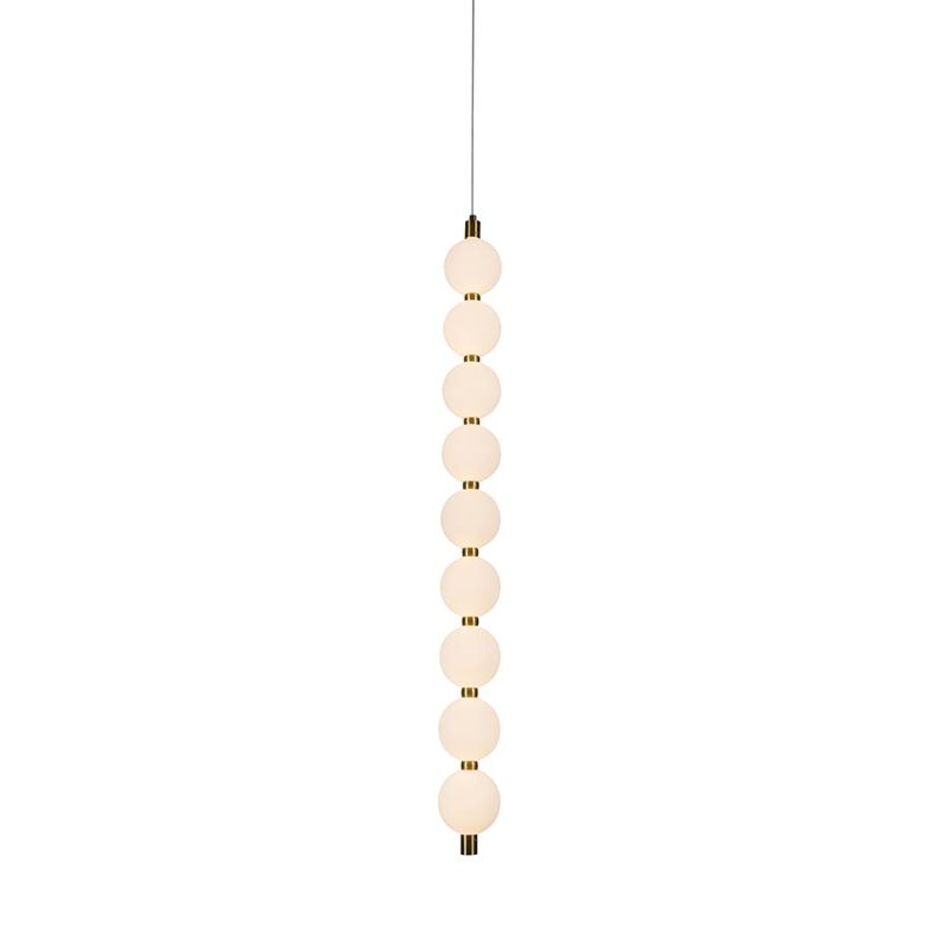 Levně ACA Lighting závěsné svítidlo LOLLY LED 14W 1050lm 3000K IP20 zlatý hliník + akryl HM238LEDP9