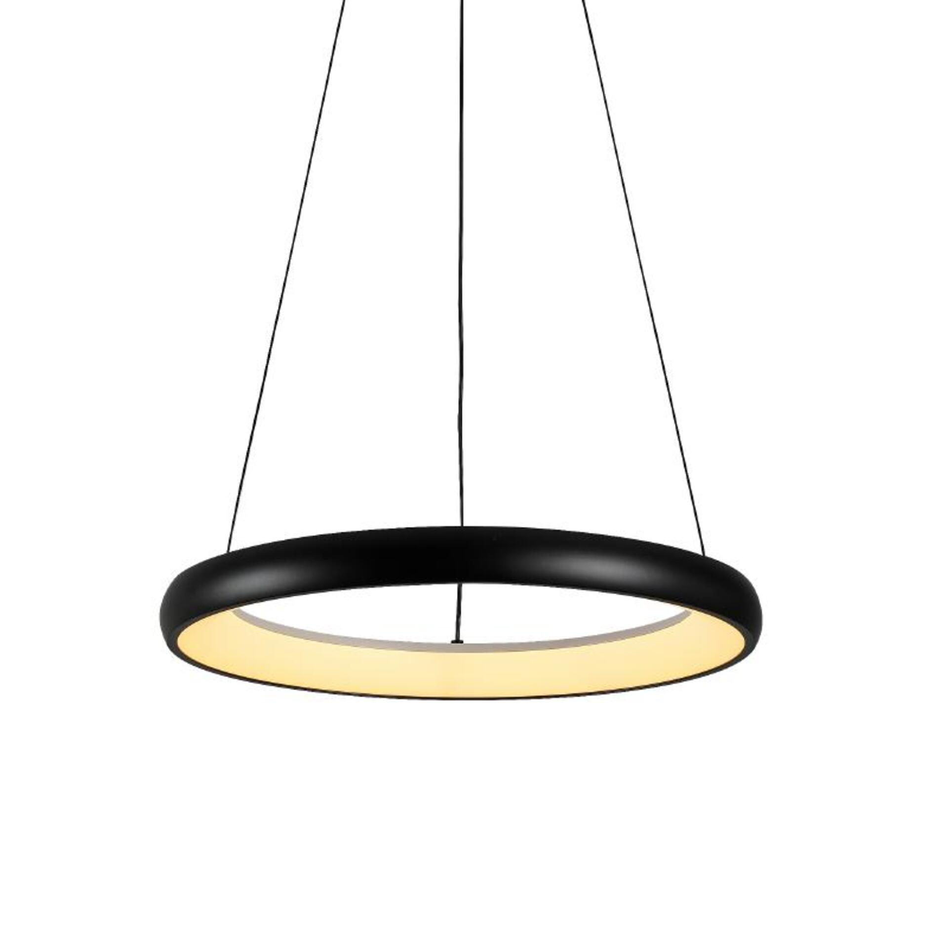Levně ACA Lighting závěsné svítidlo HARMONY LED 32W 2500lm CCT IP20 černý kov + akryl HM23LEDP60BKCCT