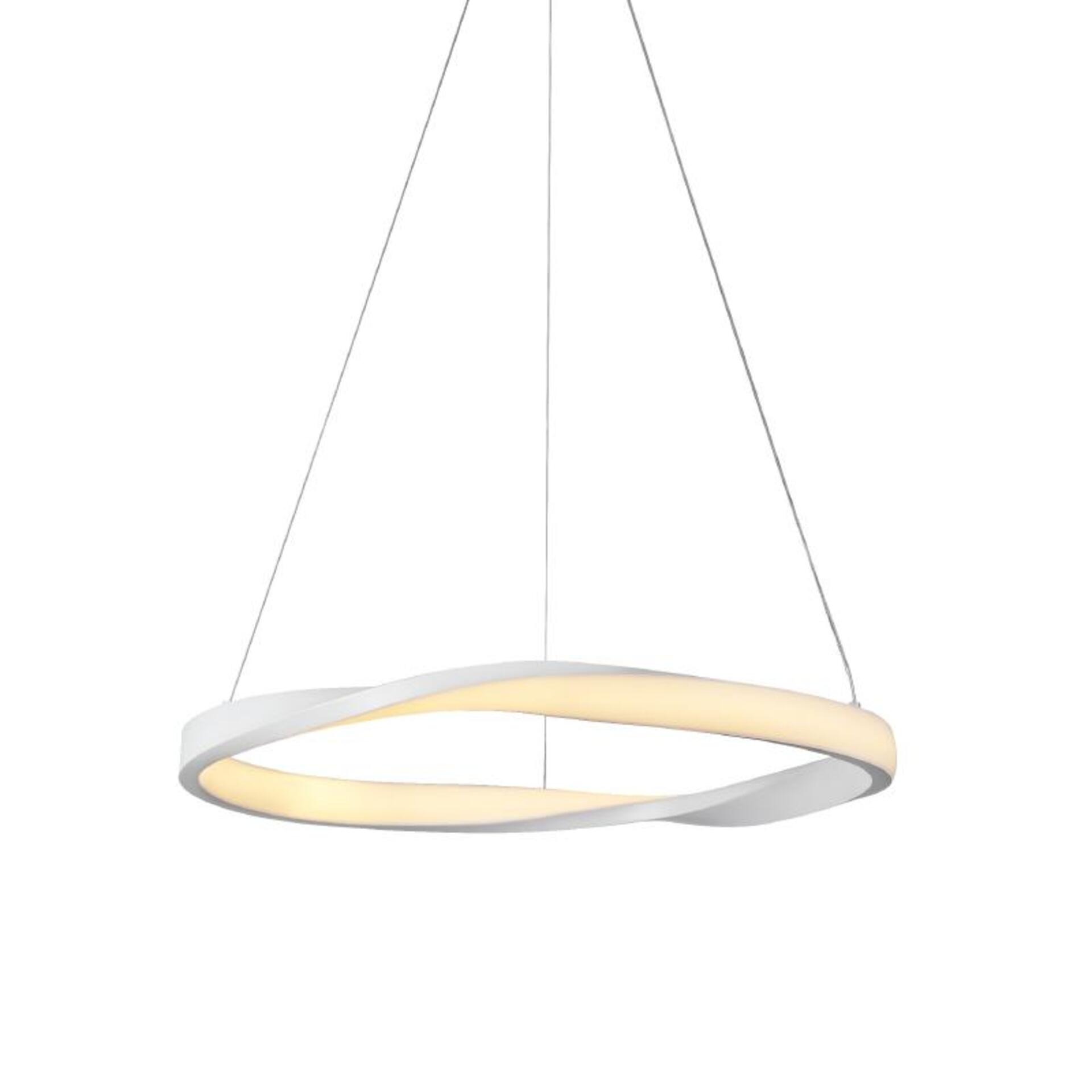 Levně ACA Lighting závěsné svítidlo HARMONY LED 32W 2500lm CCT IIP20 bílý kov + akryl HM24LEDP60WHCCT
