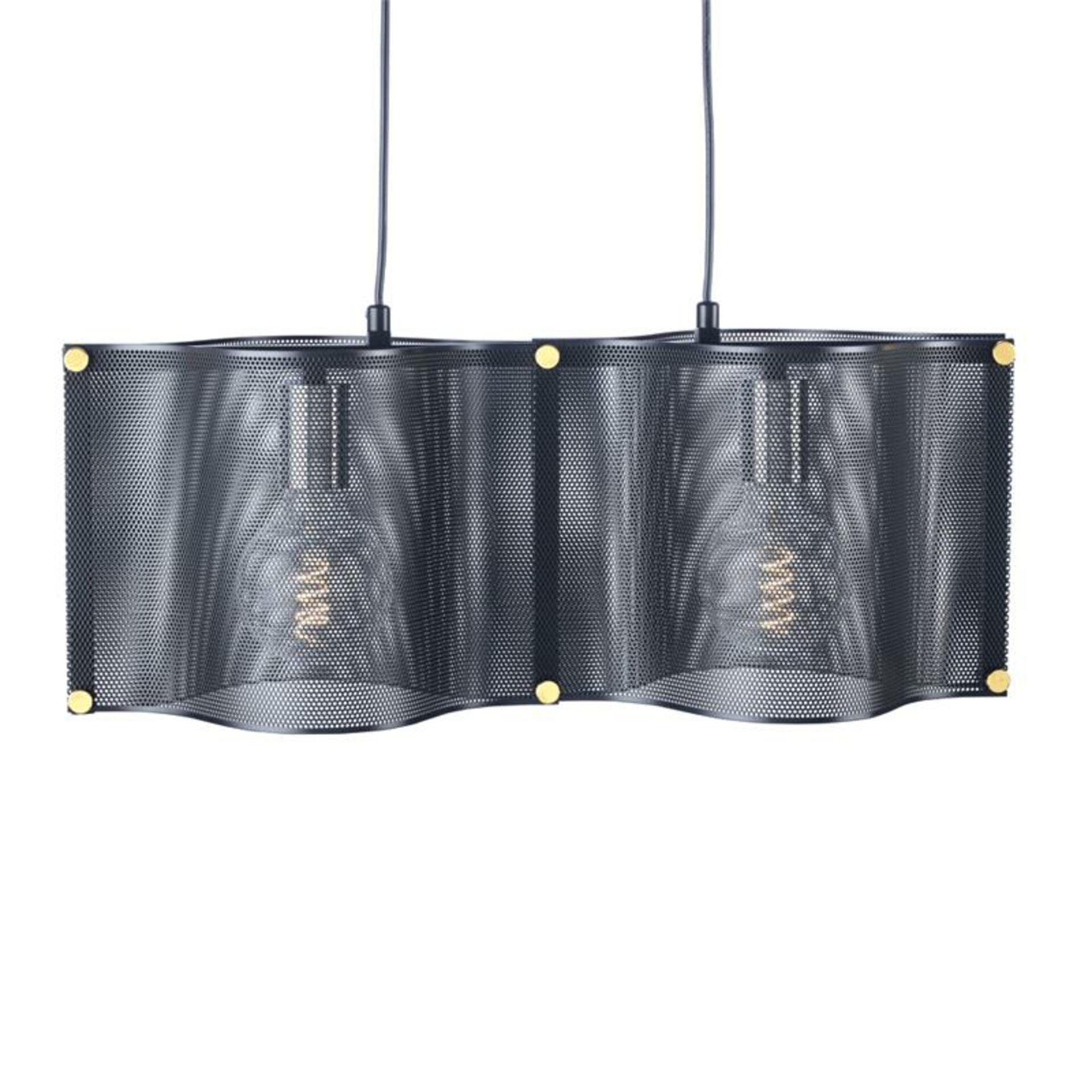 Levně ACA Lighting závěsné svítidlo 2XE27 černý kov 57X20XH120CM MORDOR HM842P57BK