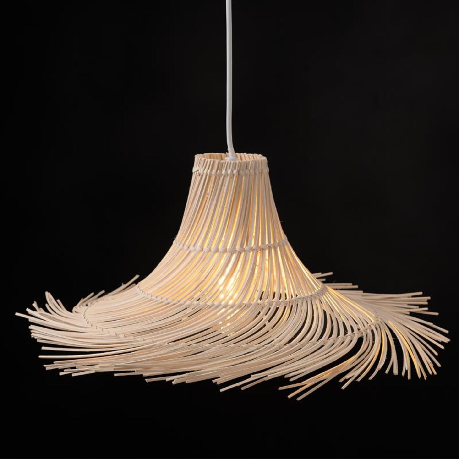 Levně ACA Lighting závěsné svítidlo SYMI 1xE27 ratan HX2219P