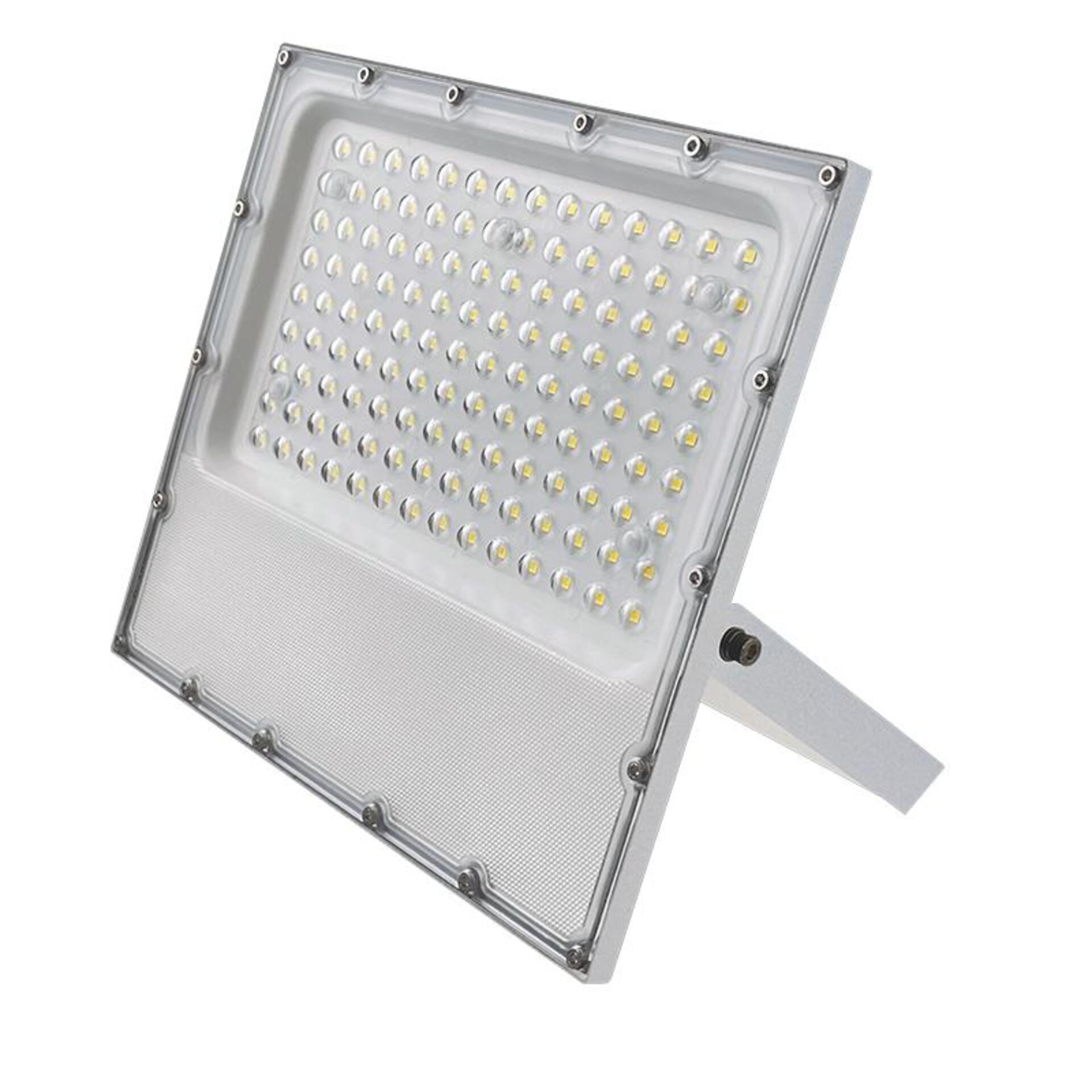 Levně ACA Lighting LED SMD bílý reflektor IP65 100W 4000K 12000lm 100-277V AC RA80 IK08 5let záruka bezpečnostní ventil J10040W