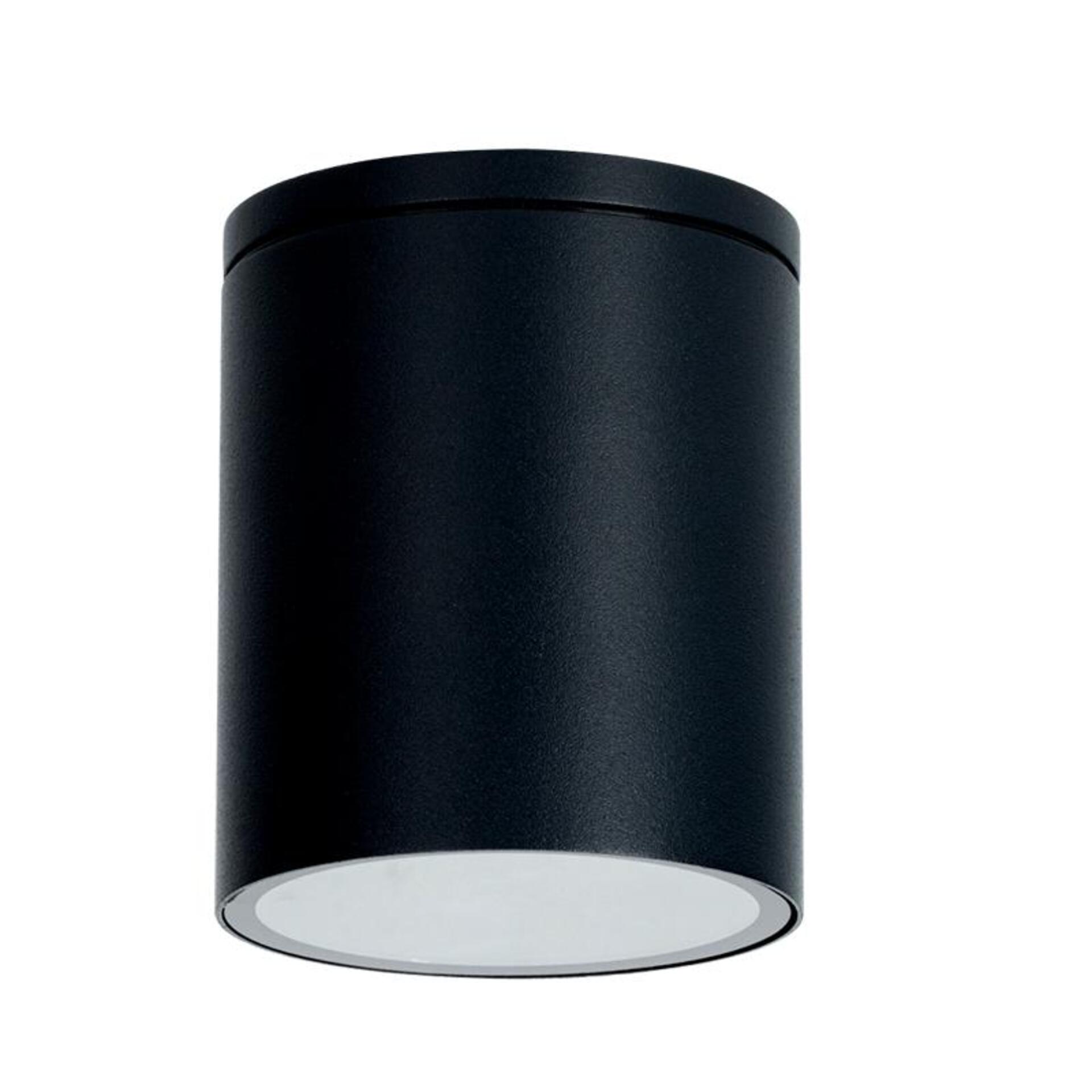 Levně ACA Lighting venkovní stropní svítidlo GU10, černé, IP65, 230V, max. 35W, kulaté