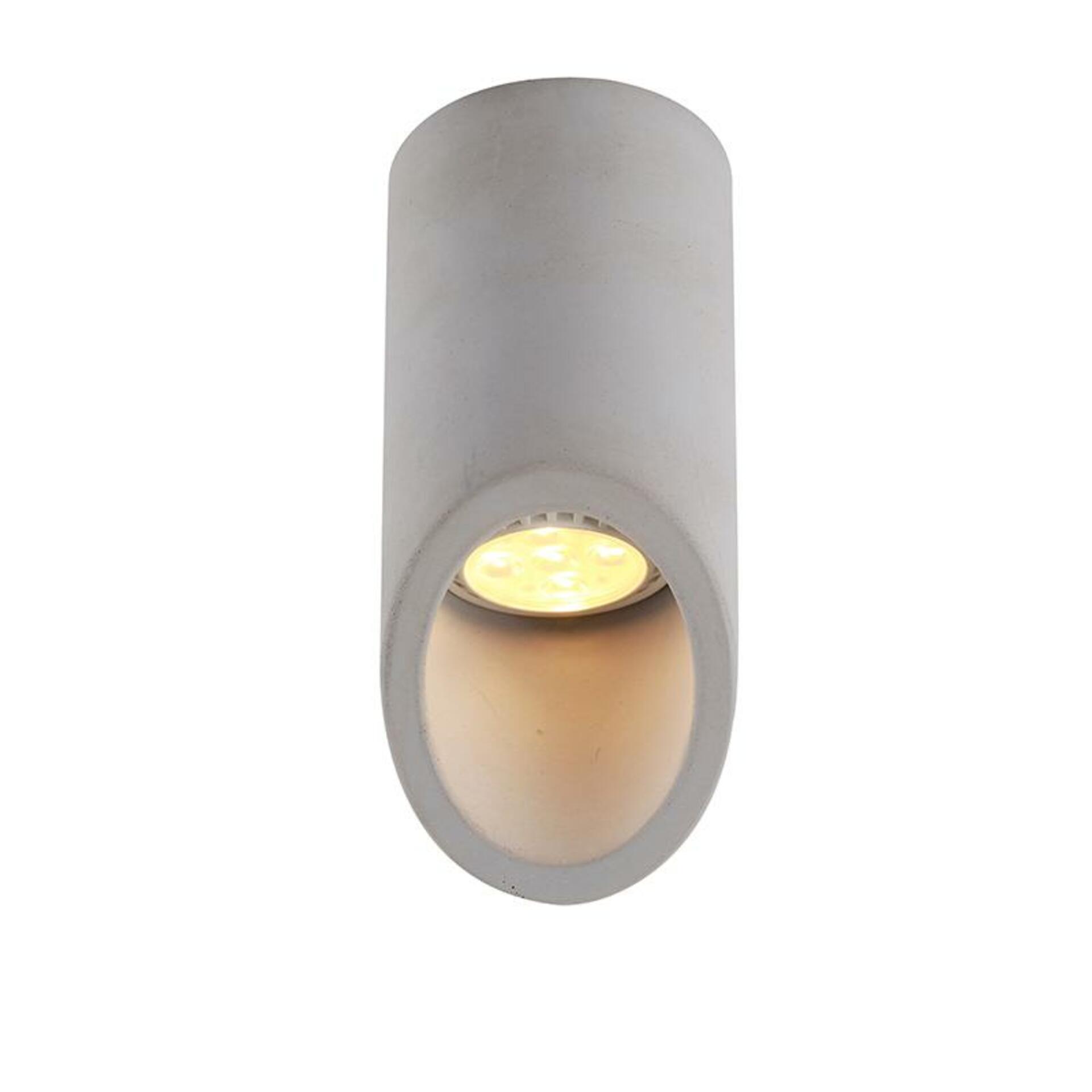 Levně ACA Lighting stropní svítidlo 1XGU10 šedý beton D7XH16CM FALTSO MK151S16G