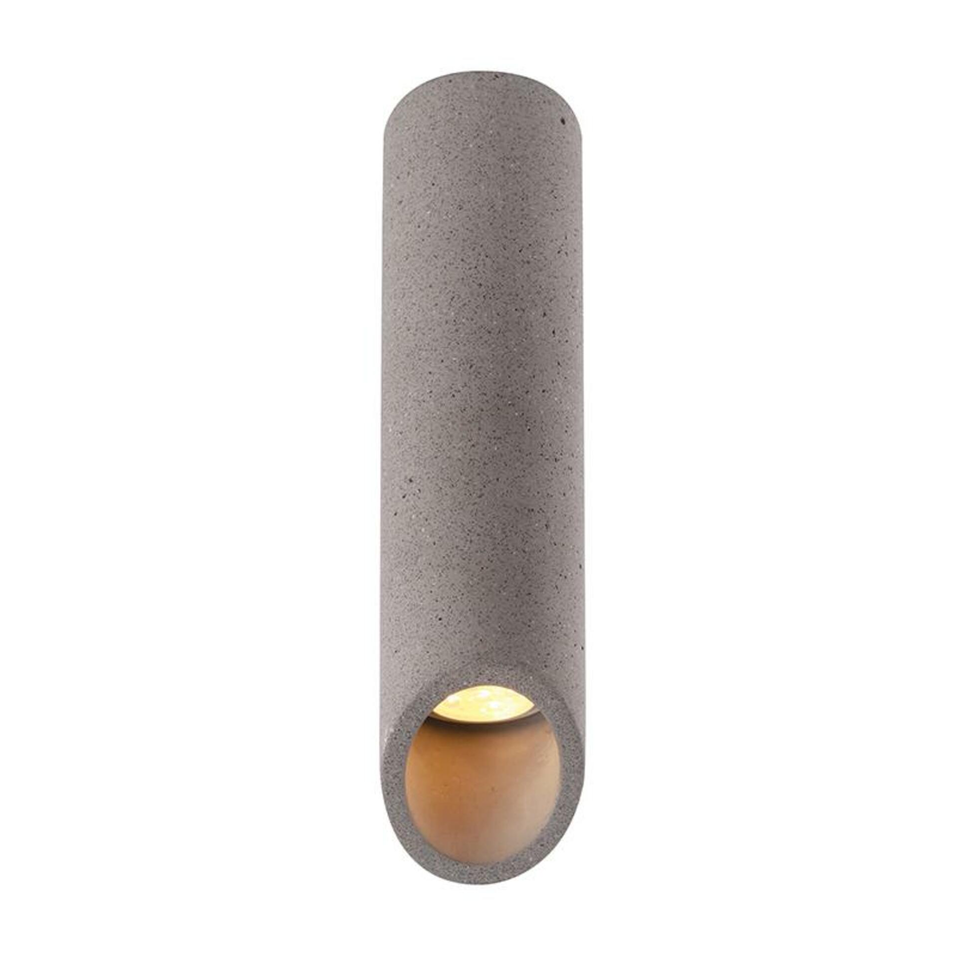 ACA Lighting stropní svítidlo 1XGU10 černý beton D7XH32CM FALTSO MK151S32B