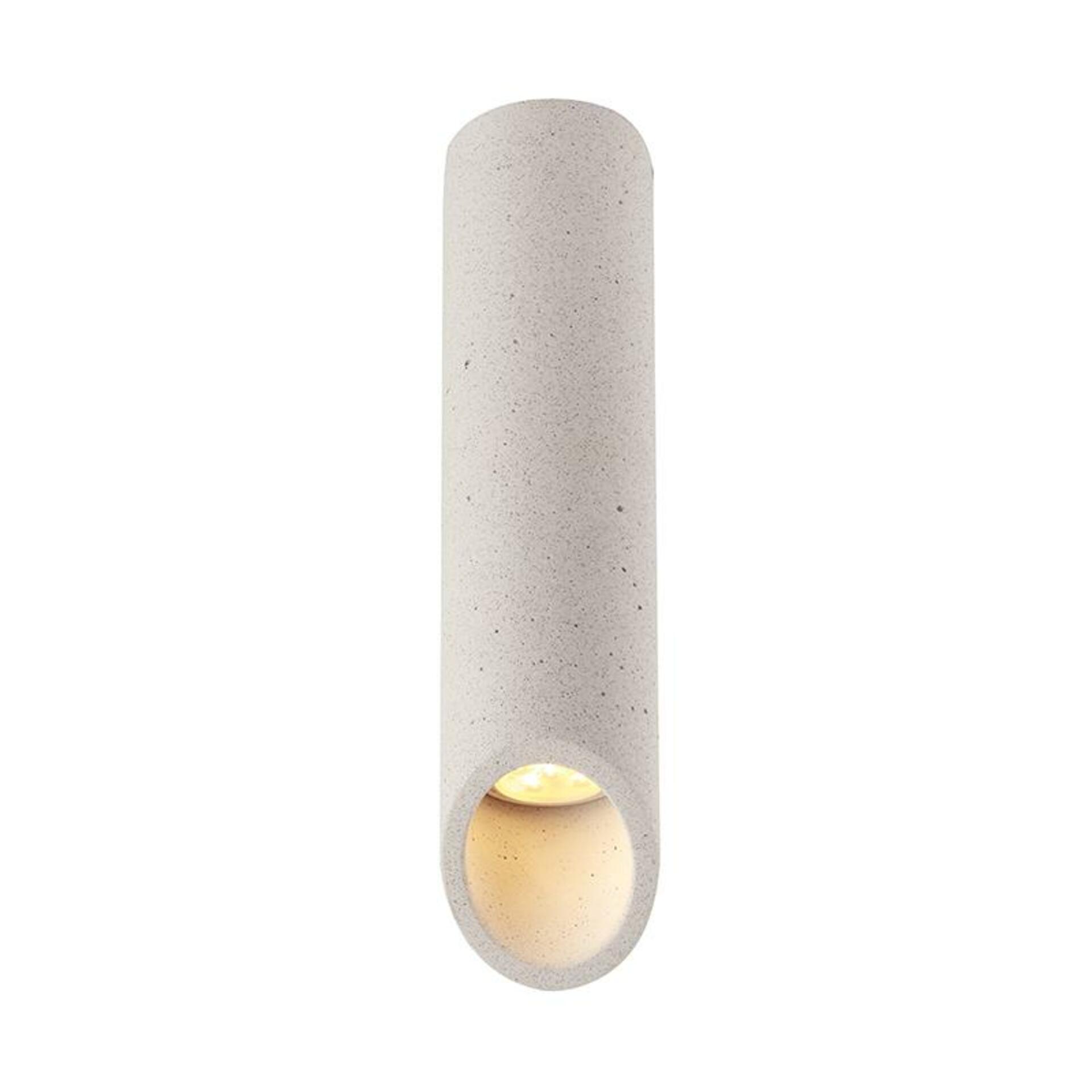 ACA Lighting stropní svítidlo 1XGU10 bílý beton D7XH32CM FALTSO MK151S32W