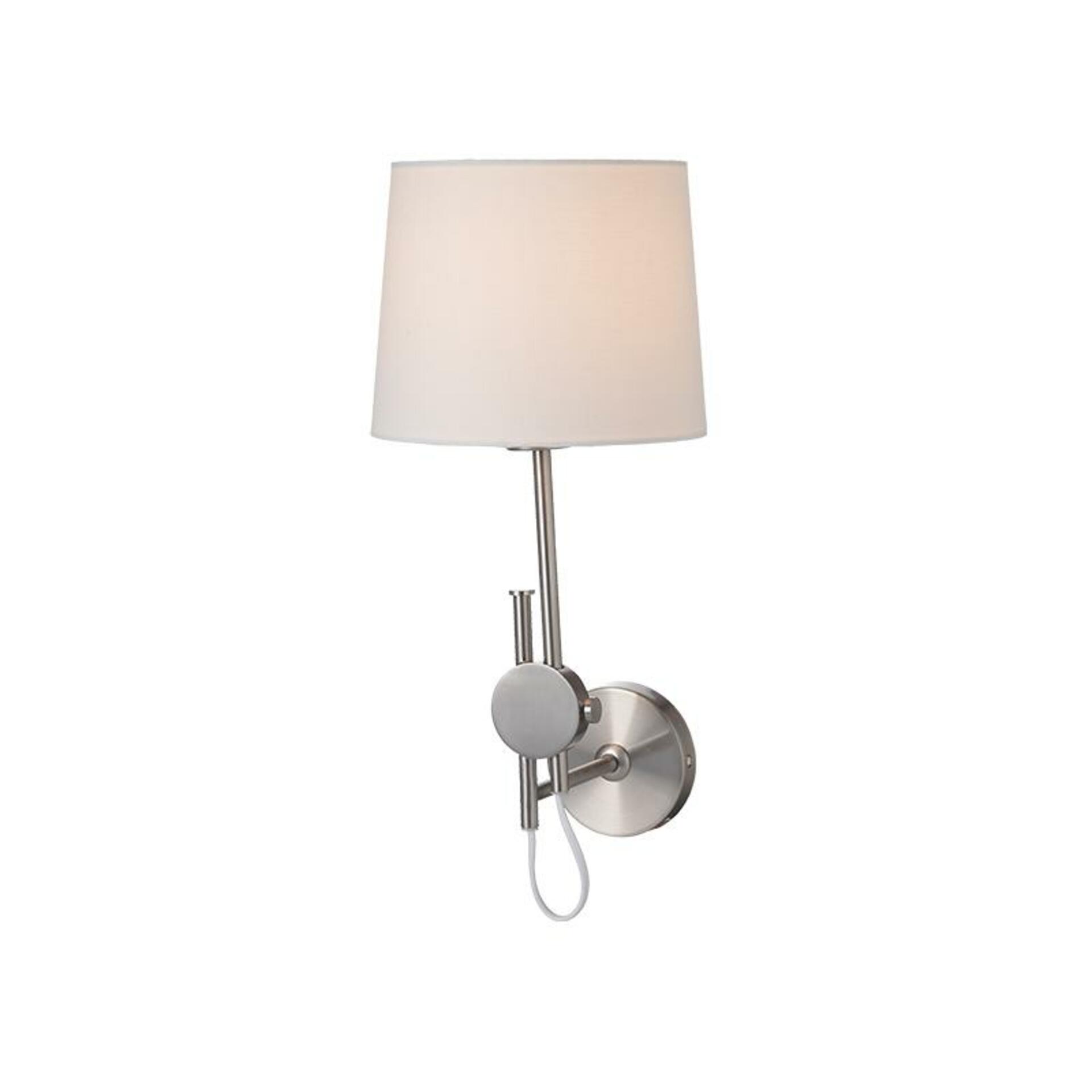 Levně ACA Lighting Textile nástěnné svítidlo ML306421WS