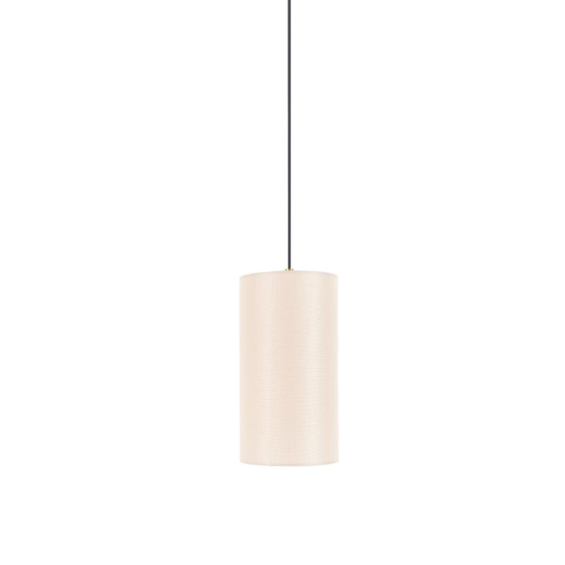 Levně ACA Lighting závěsné svítidlo ZORAN mosazný kov béžové textilní stínítko 1xE27 MP240718