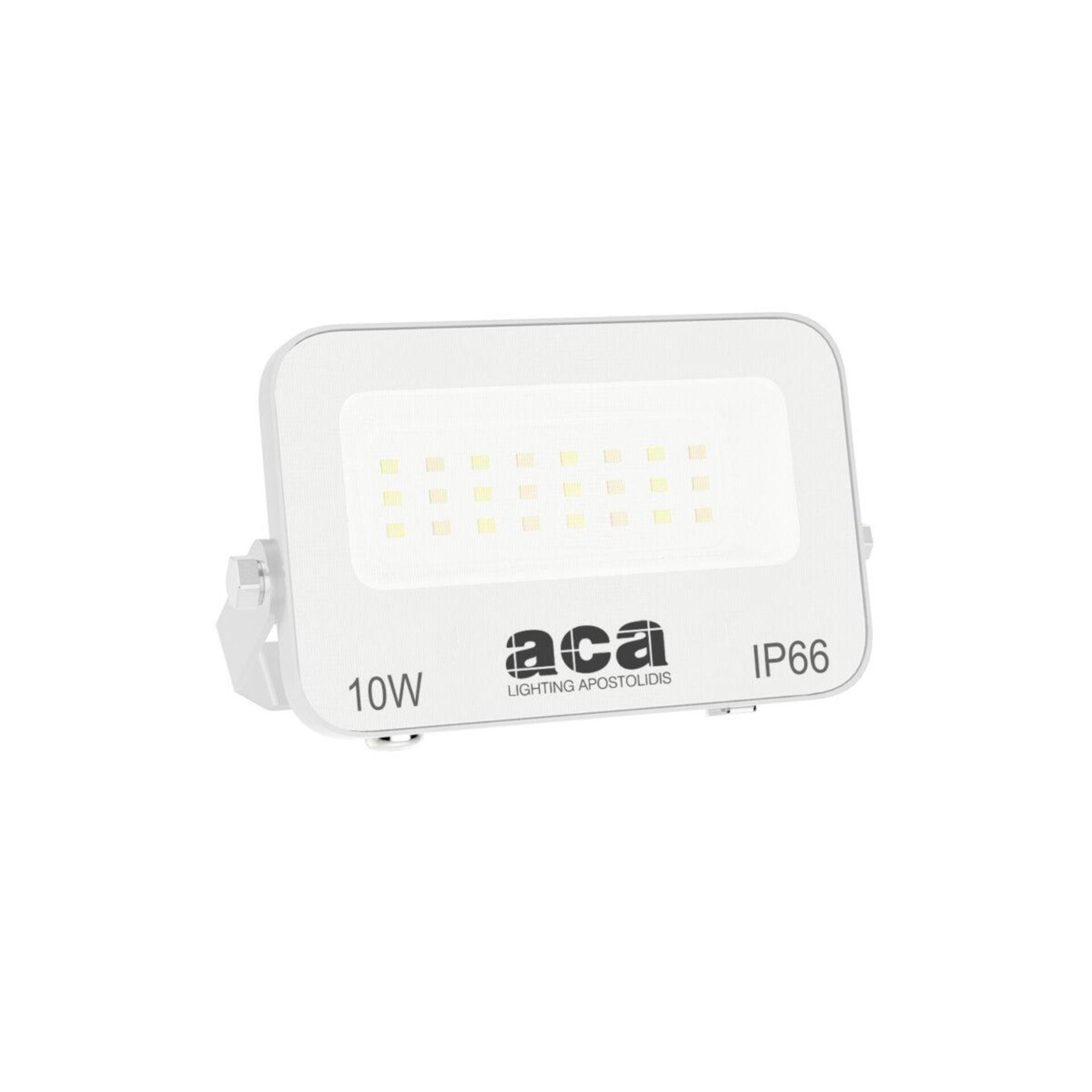 Levně ACA Lighting LED SMD bílý reflektor 10W 3CCT 1000lm 185-265V Ra80 IP66 N10CCTW