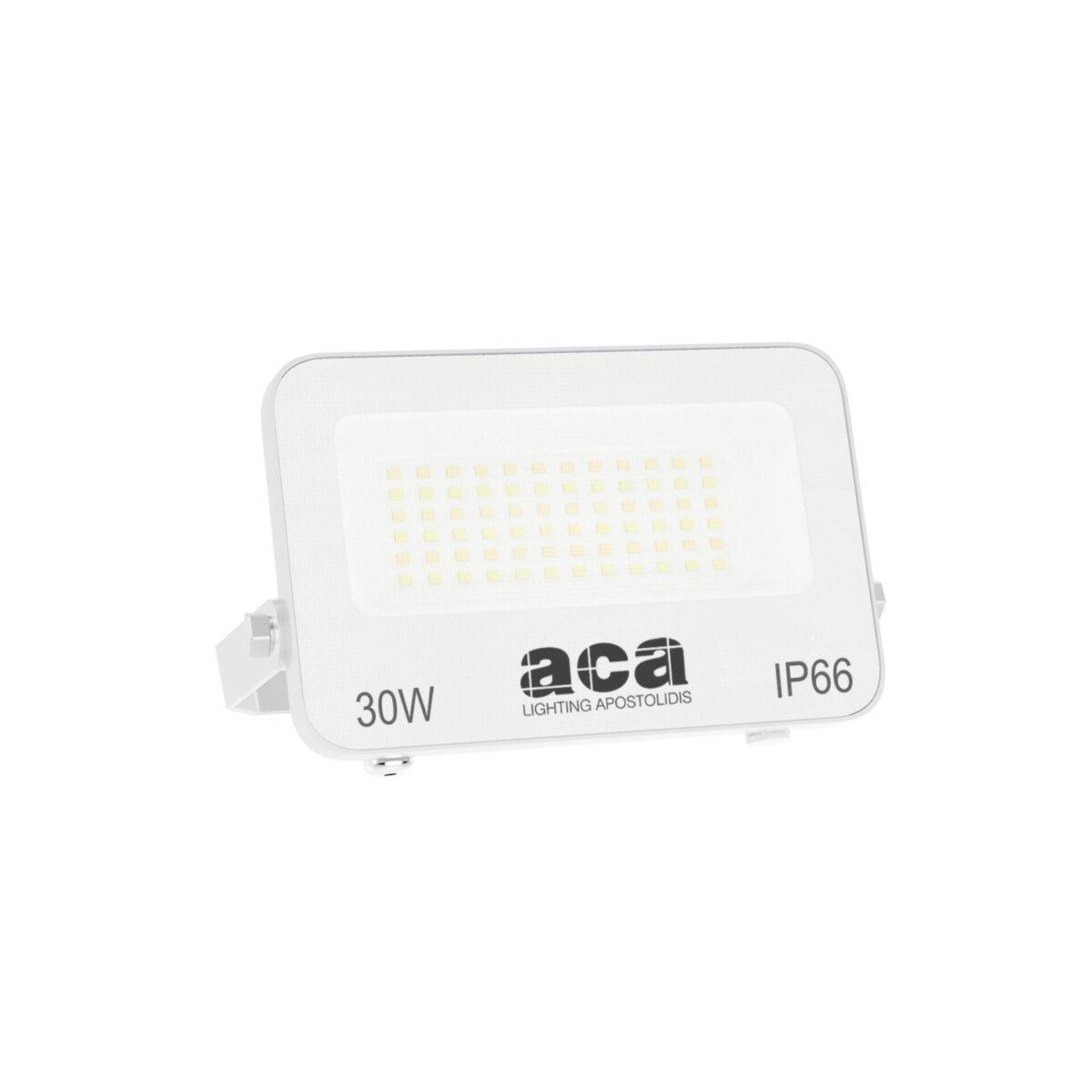 Levně ACA Lighting LED SMD bílý reflektor 30W 3CCT 3000lm 185-265V Ra80 IP66 N30CCTW