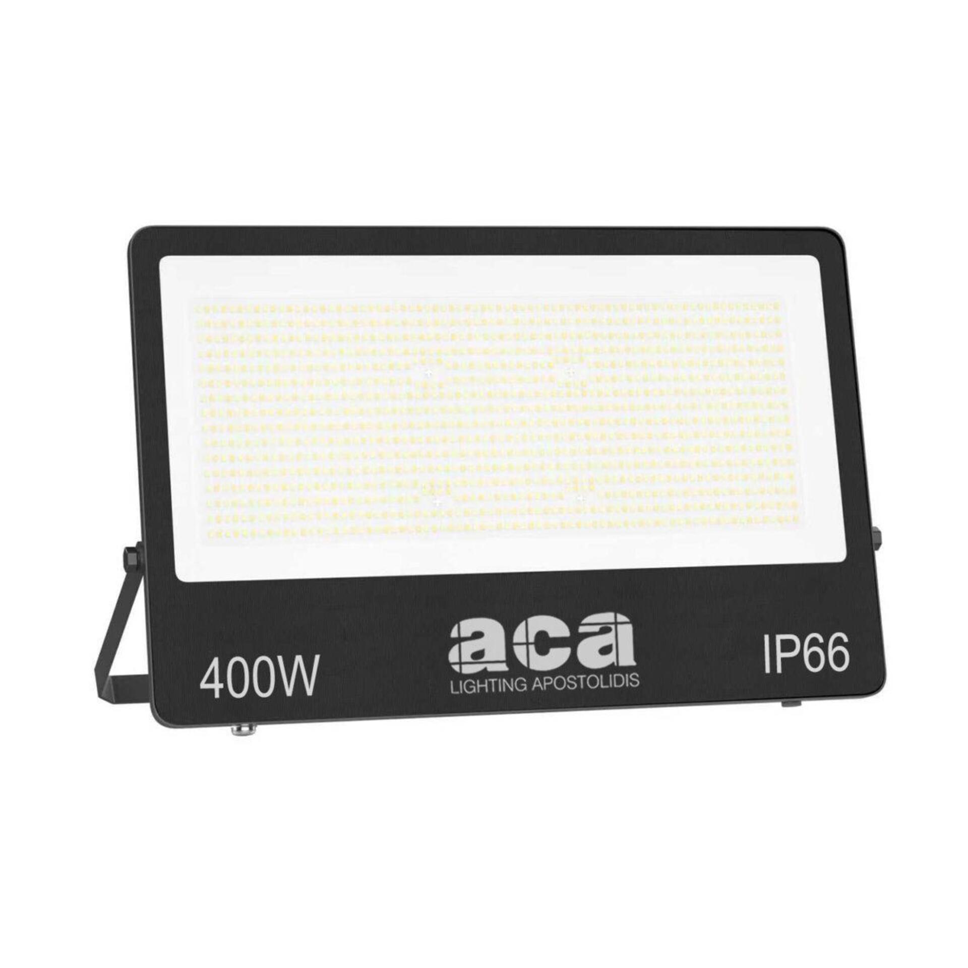 Levně ACA Lighting LED SMD černý reflektor 400W 3CCT 40000lm 185-265V Ra80 IP66 N400CCT
