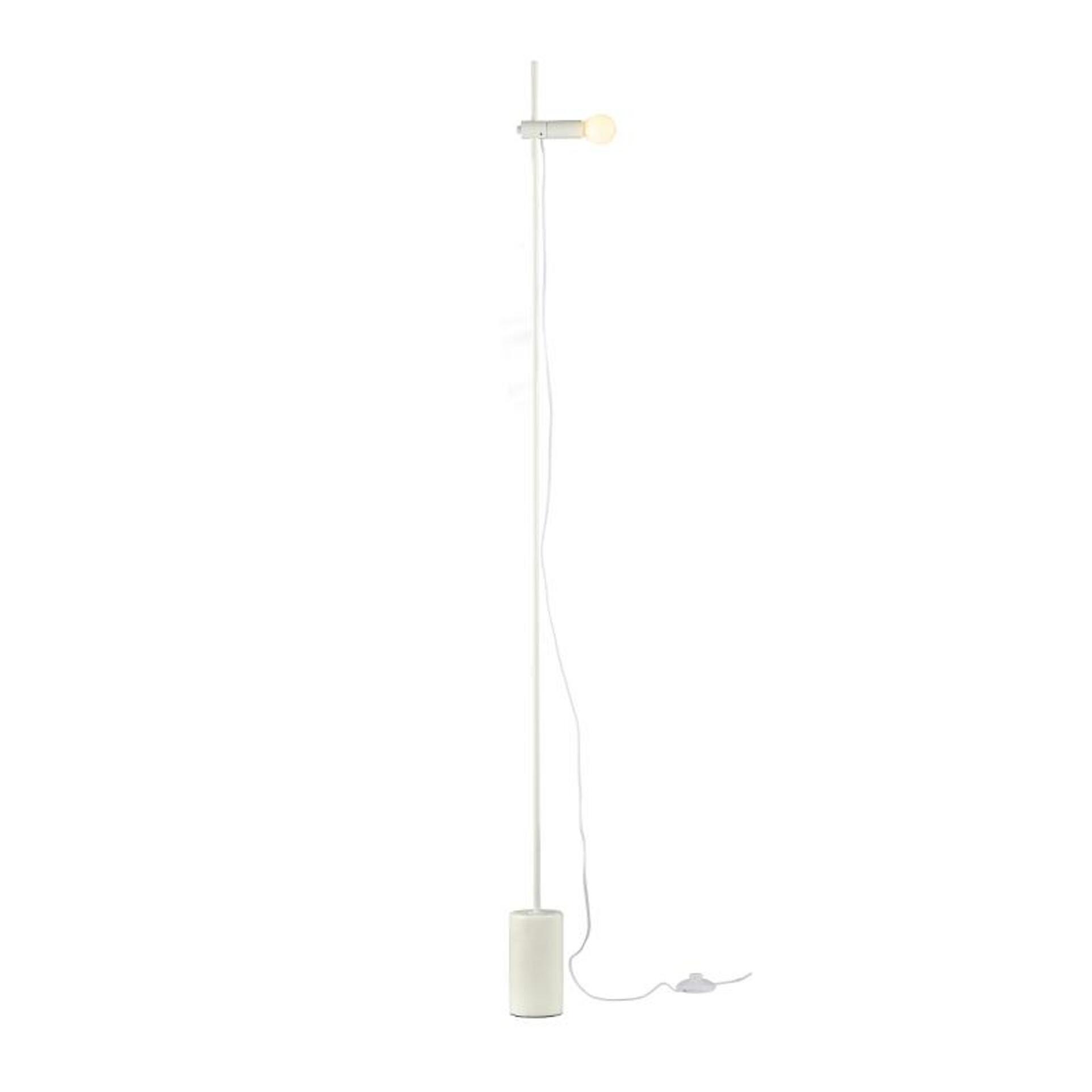 Levně ACA Lighting stojací lampa 1XE14 bílý mramor+kov D9XH160CM HERA OD581F160W