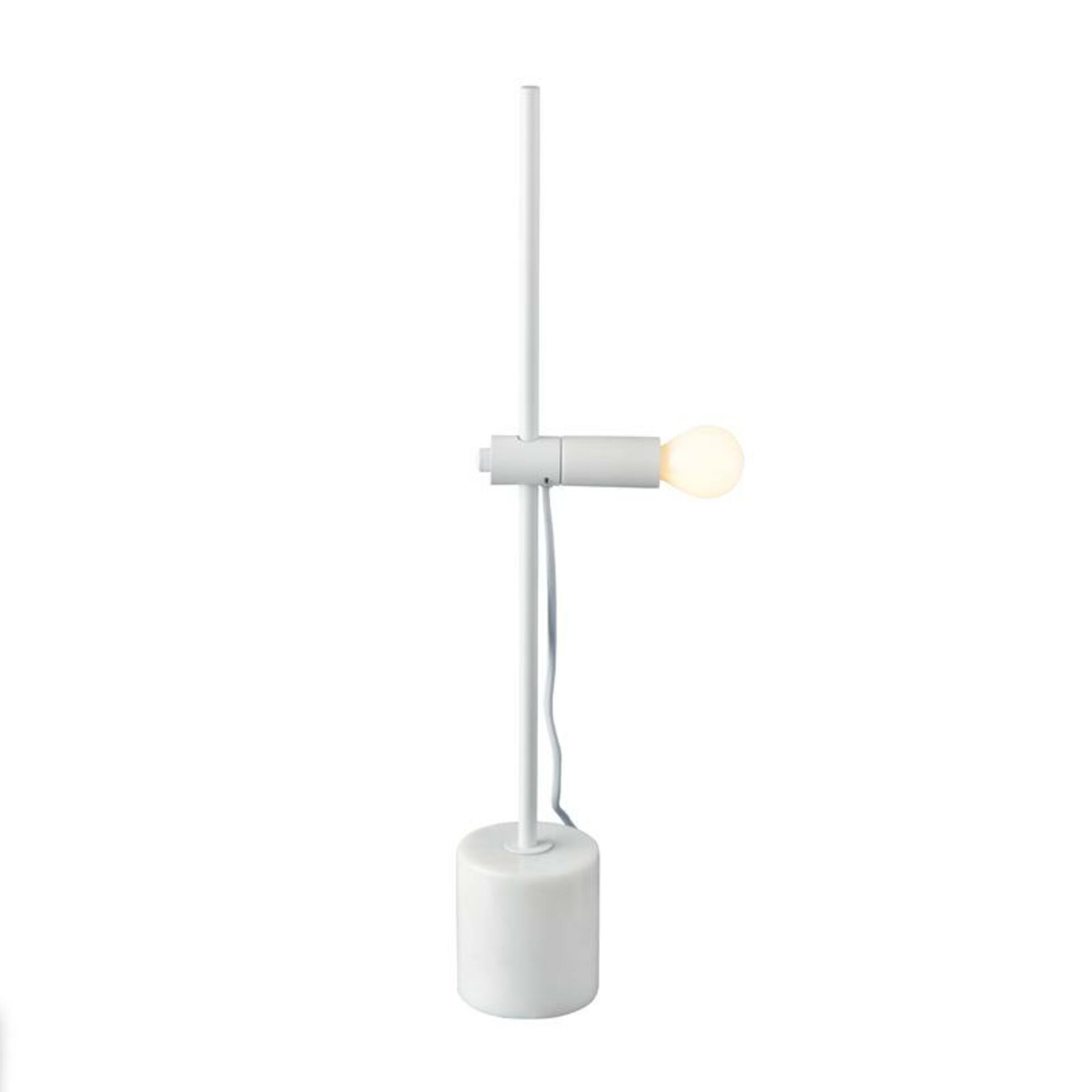Levně ACA Lighting stolní lampa 1XE14 bílý mramor + kov D9XH58CM HERA OD581T58W