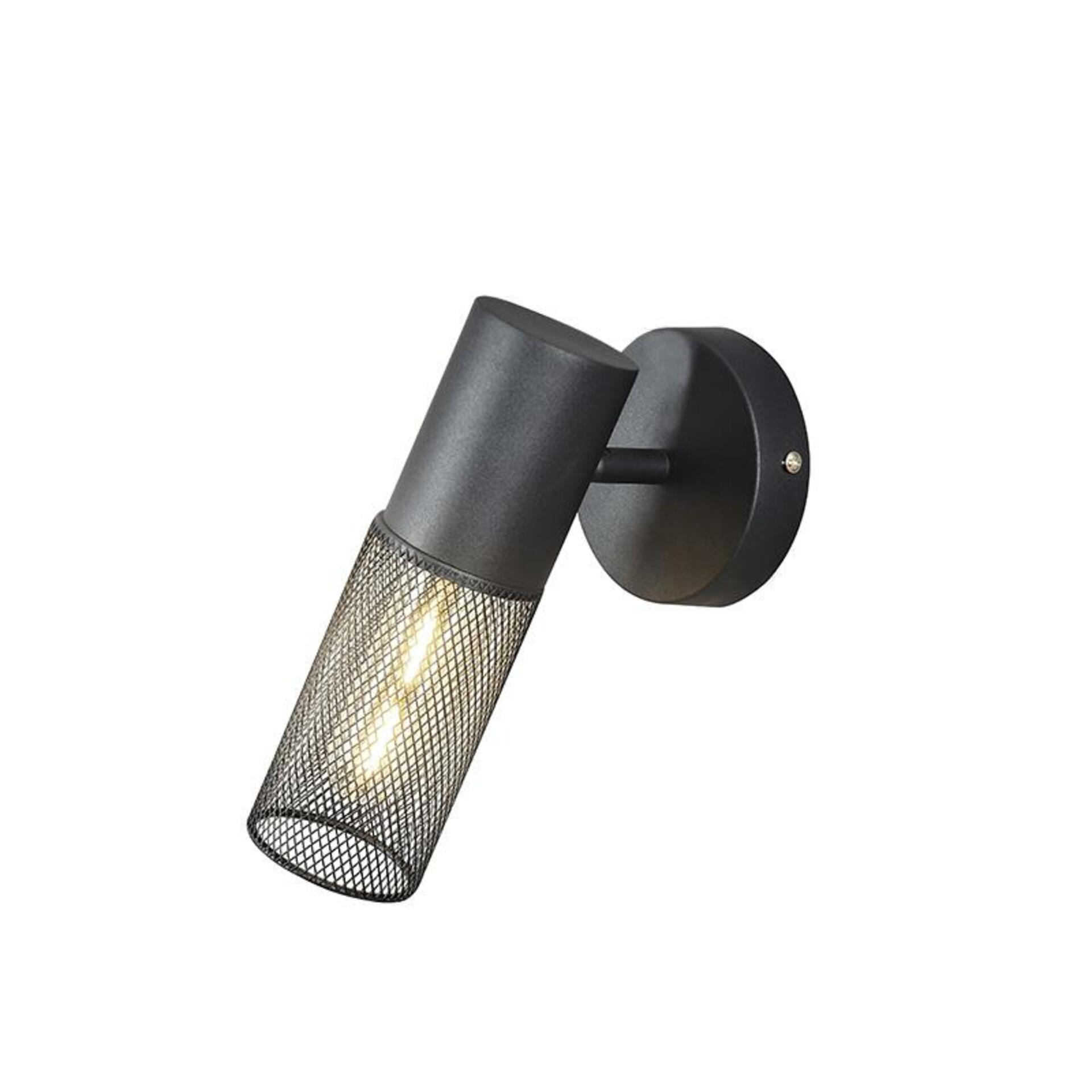 Levně ACA Lighting nástěnné svítidlo 1XE27 černá kov 13X10X20CM ALCATRAZ OD601S13BK